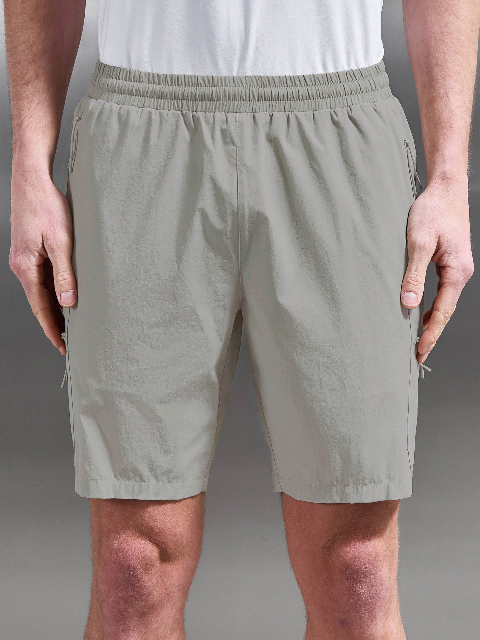 Active Cargo Short in Stone