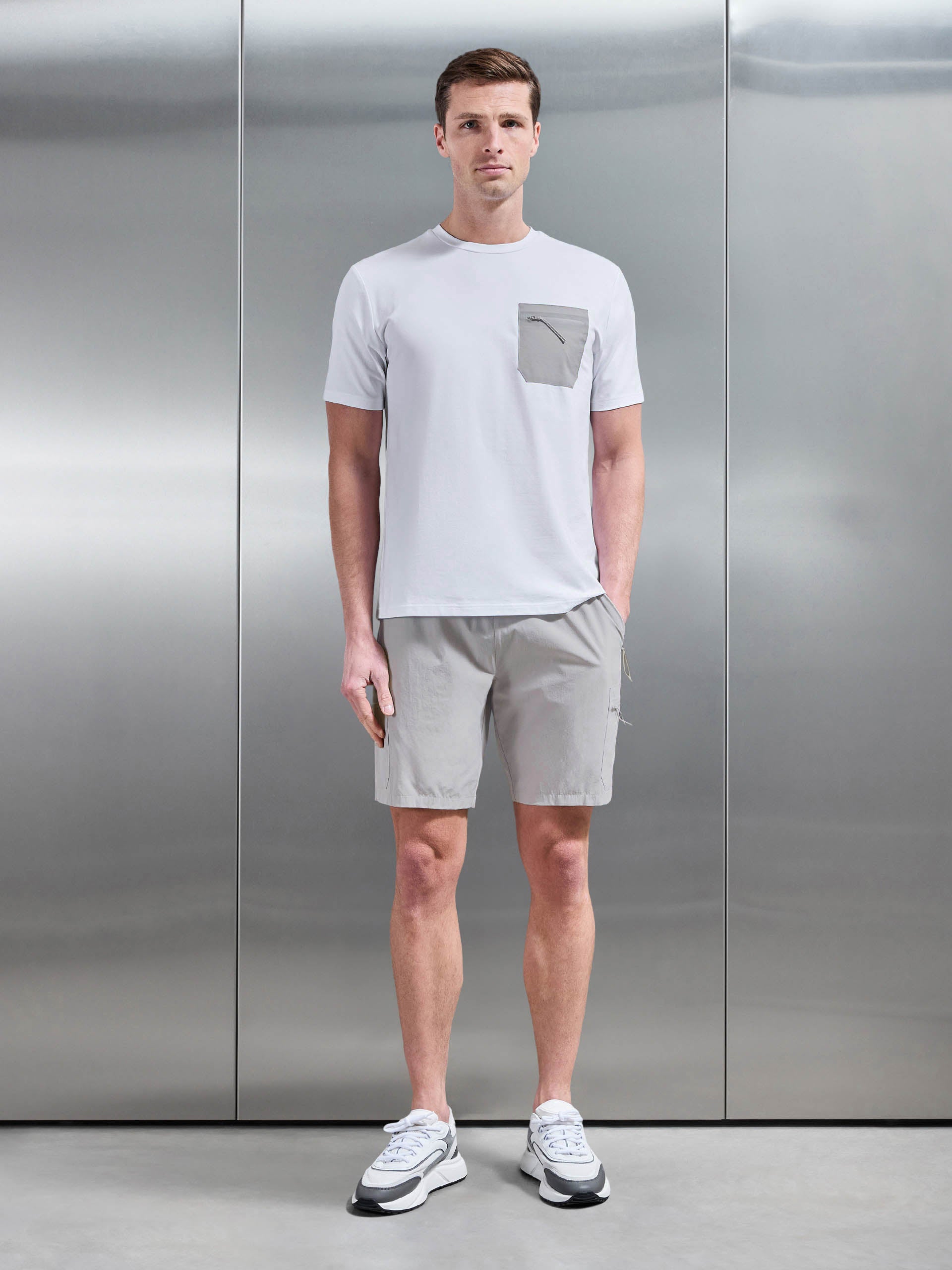 Active Cargo Short in Stone