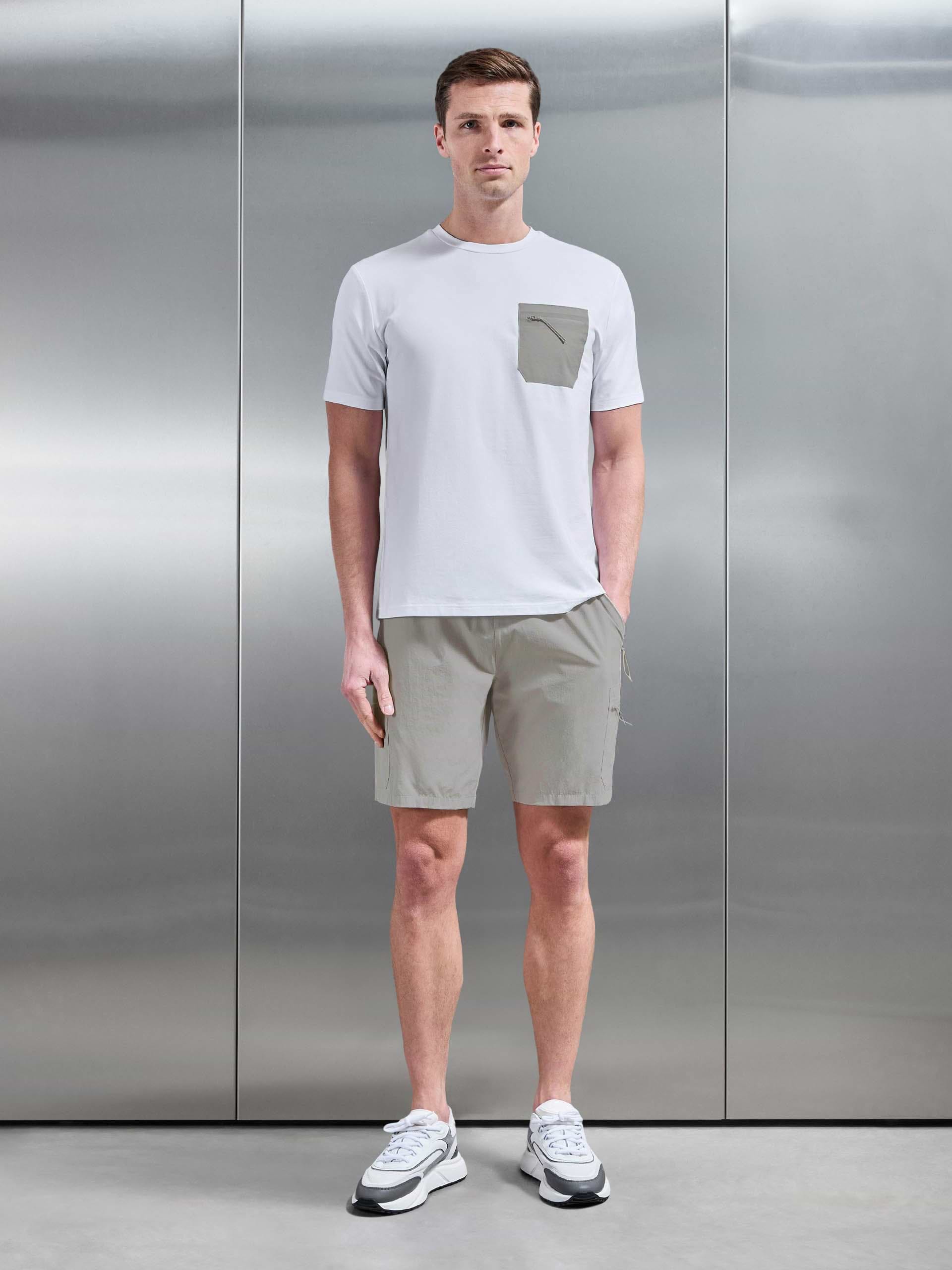 Active Cargo Short in Stone