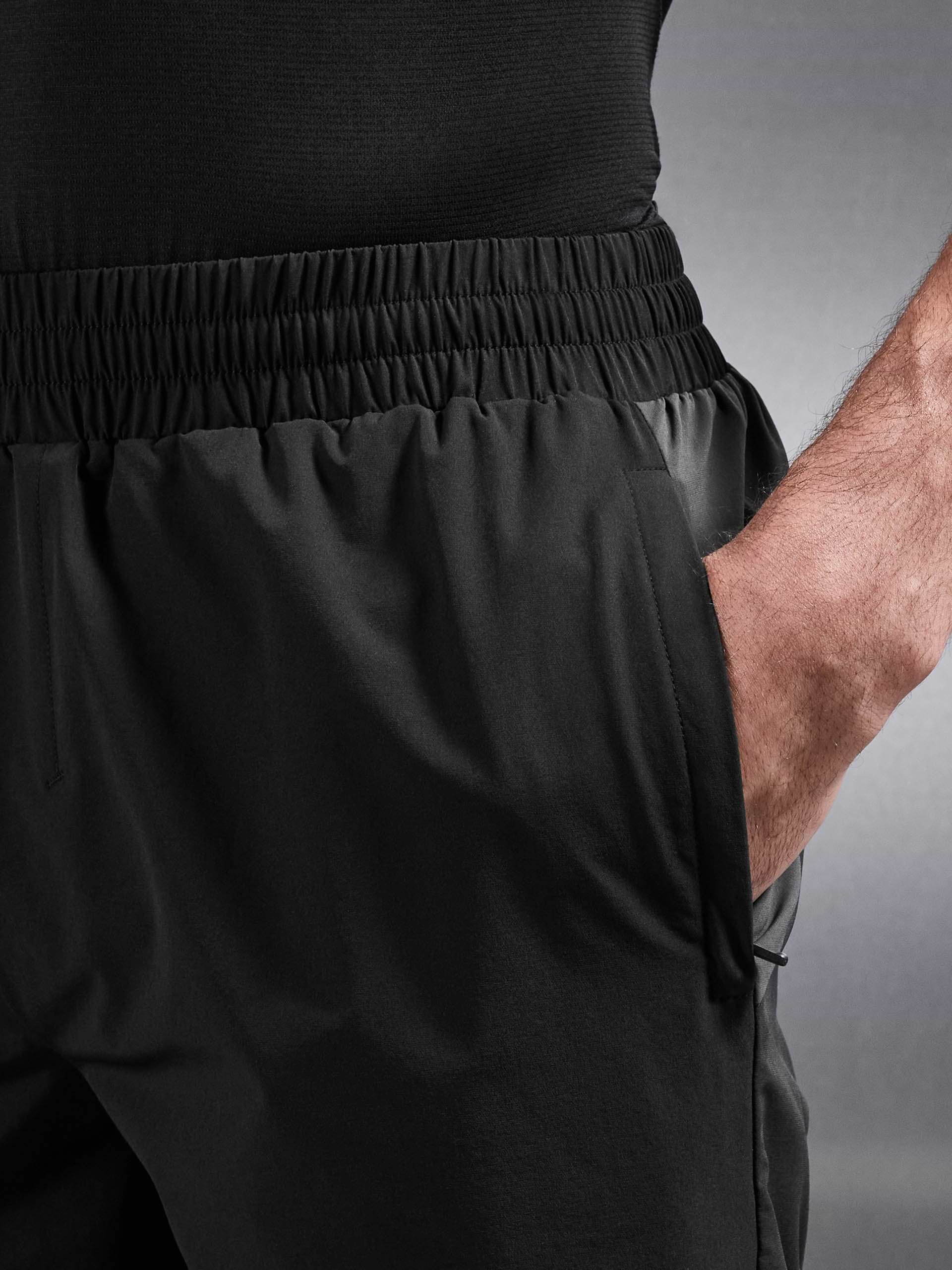 Active Colour Block Short in Black Grey