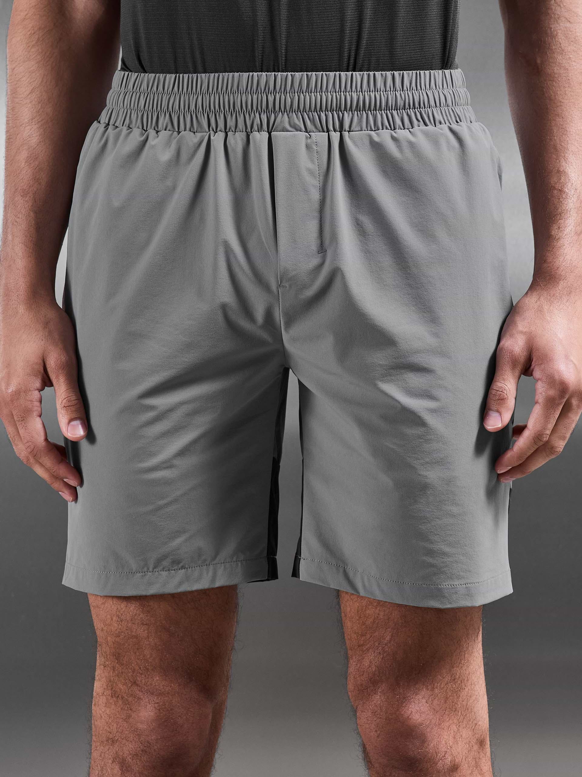 Active Colour Block Short in Mid Grey Grey