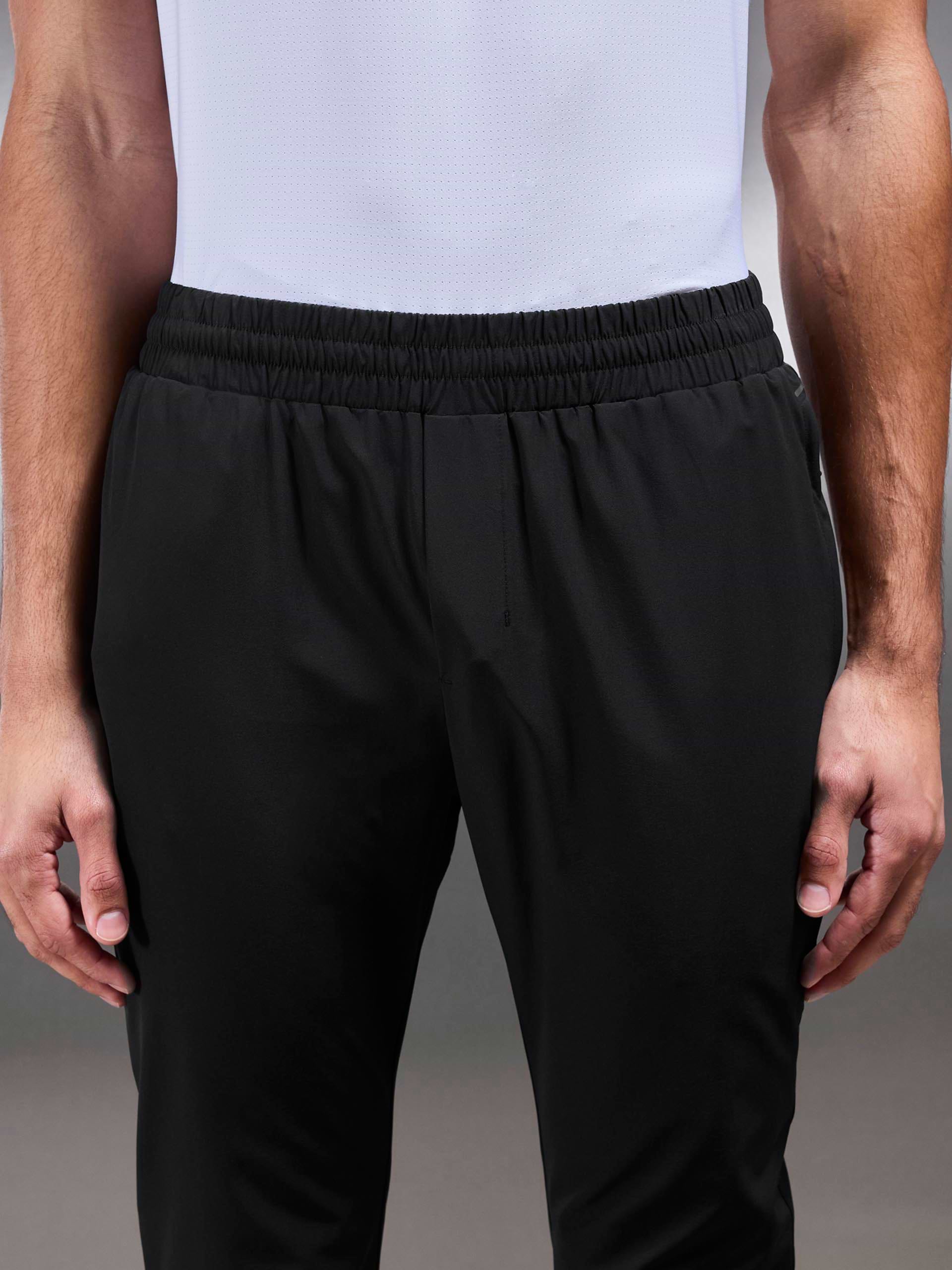 Active Colour Block Trackpant in Black