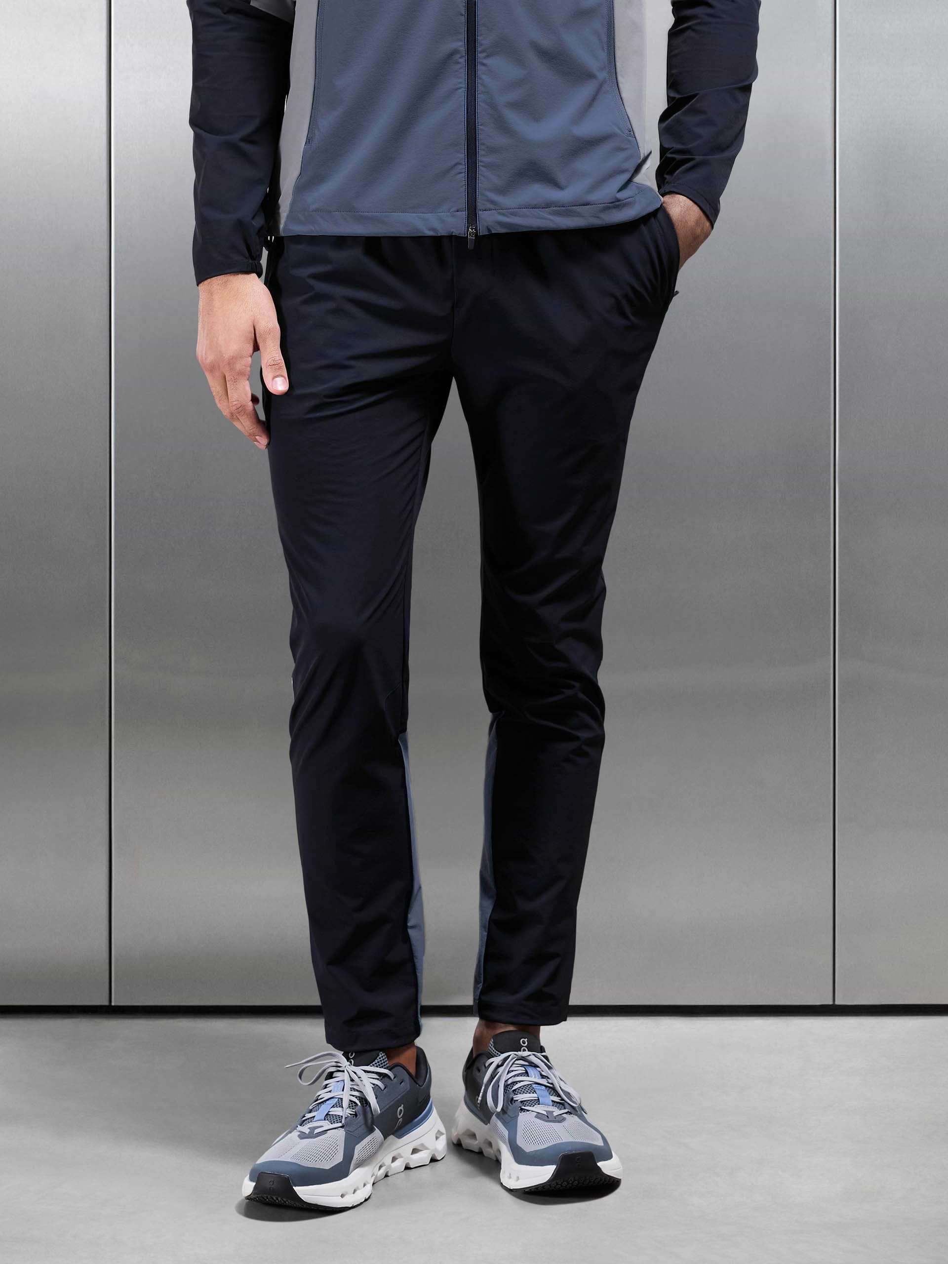 Active Colour Block Trackpant in Navy