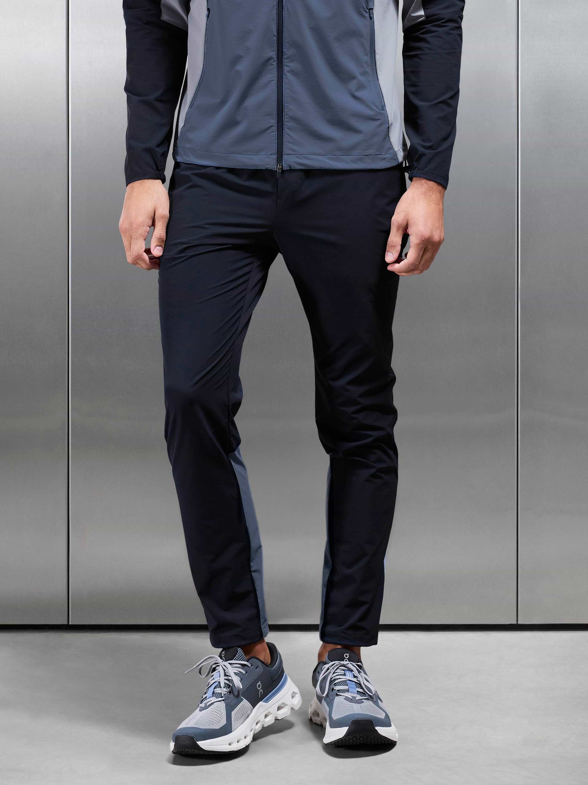 Active Colour Block Trackpant in Navy