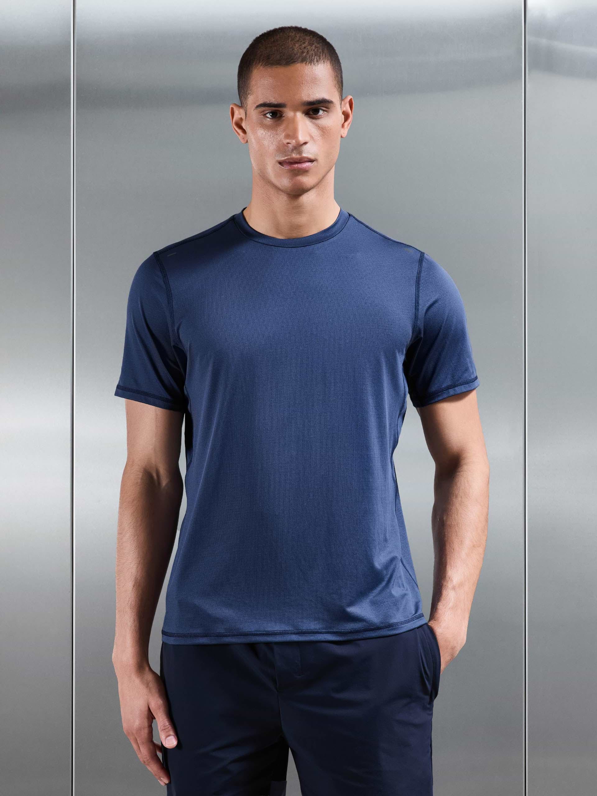 Active Essential T-Shirt in Steel Blue