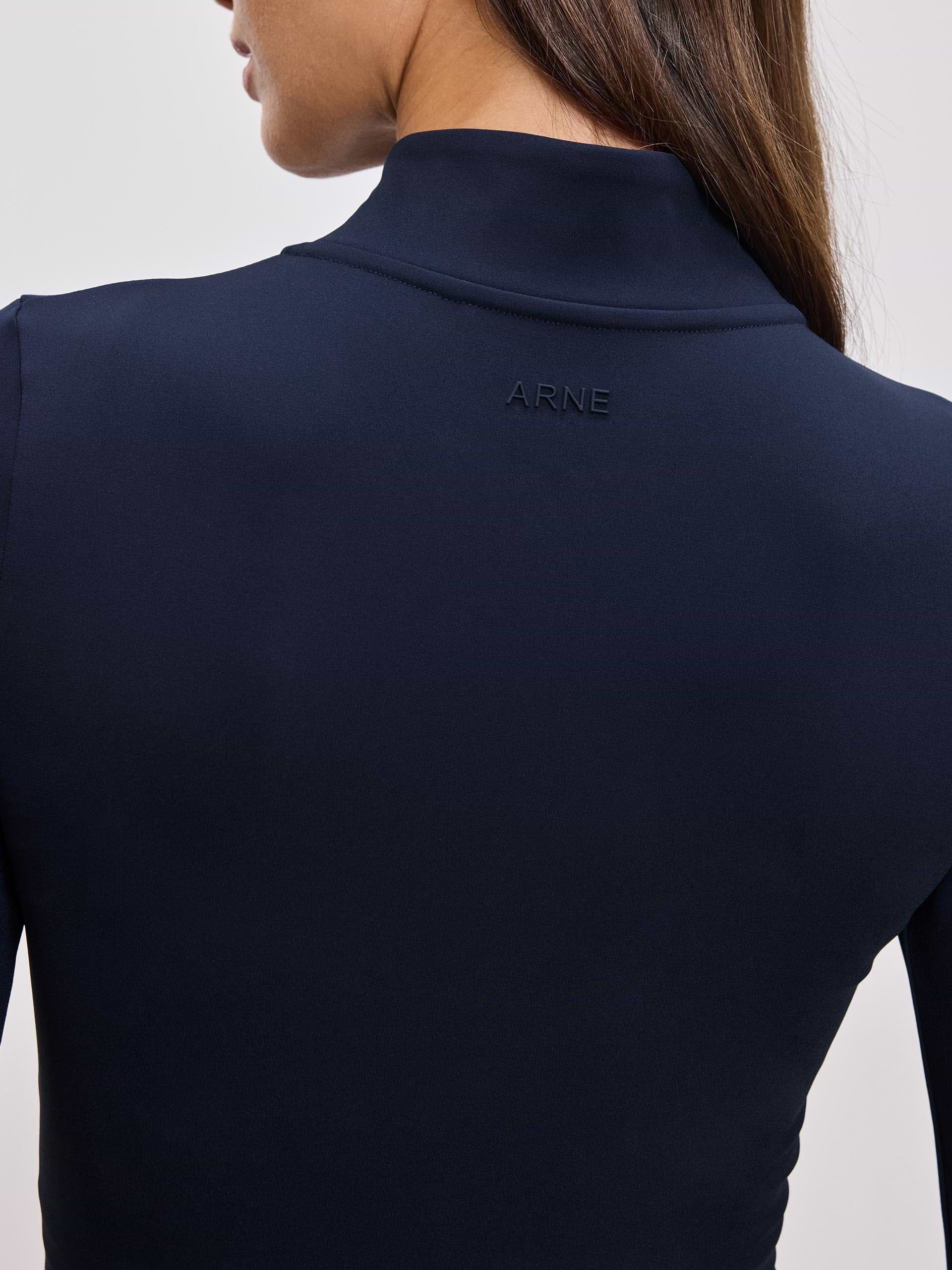 Womens Active Zip Through Jacket in Navy