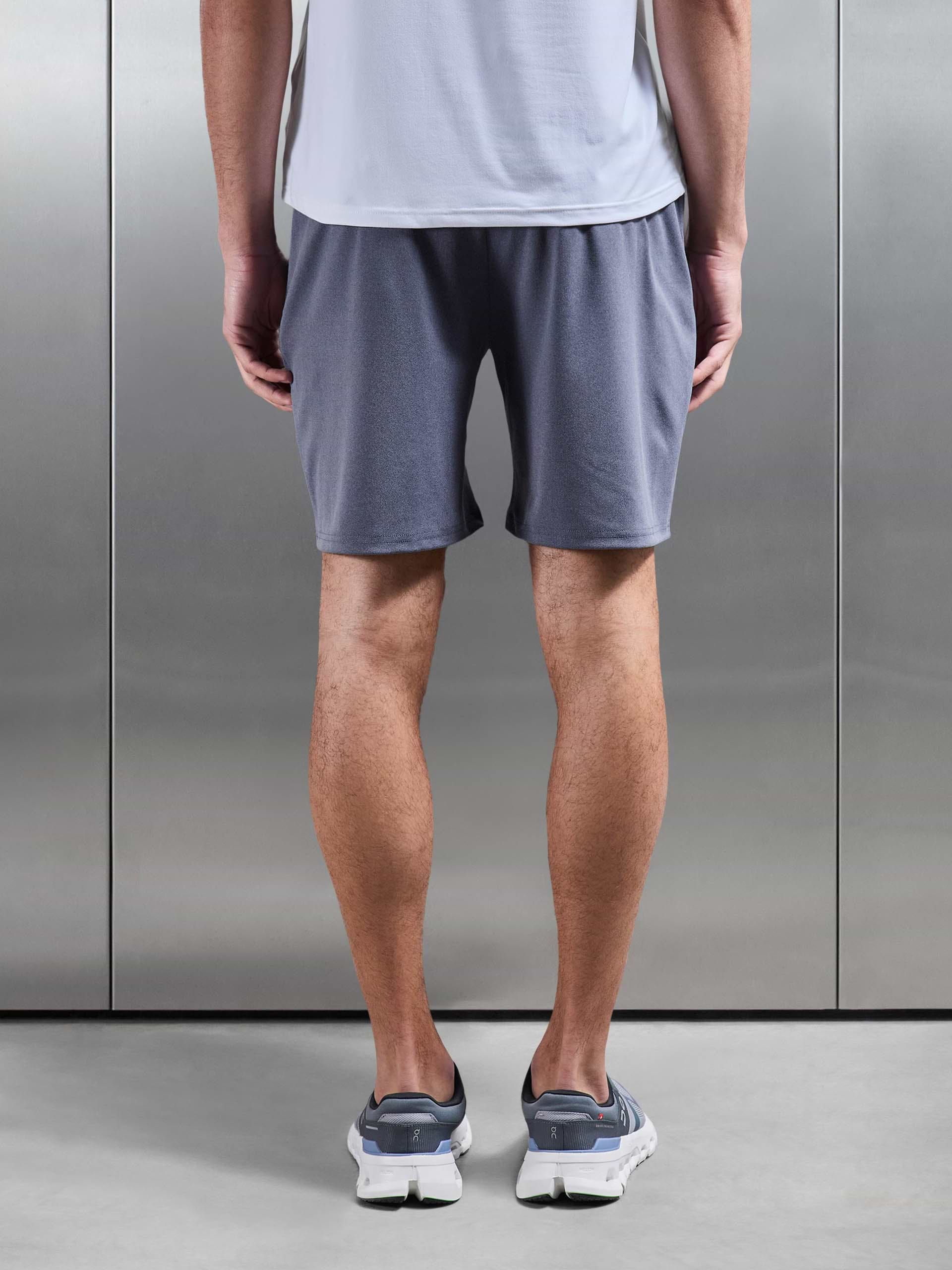 Active Jersey Short in Navy Marl