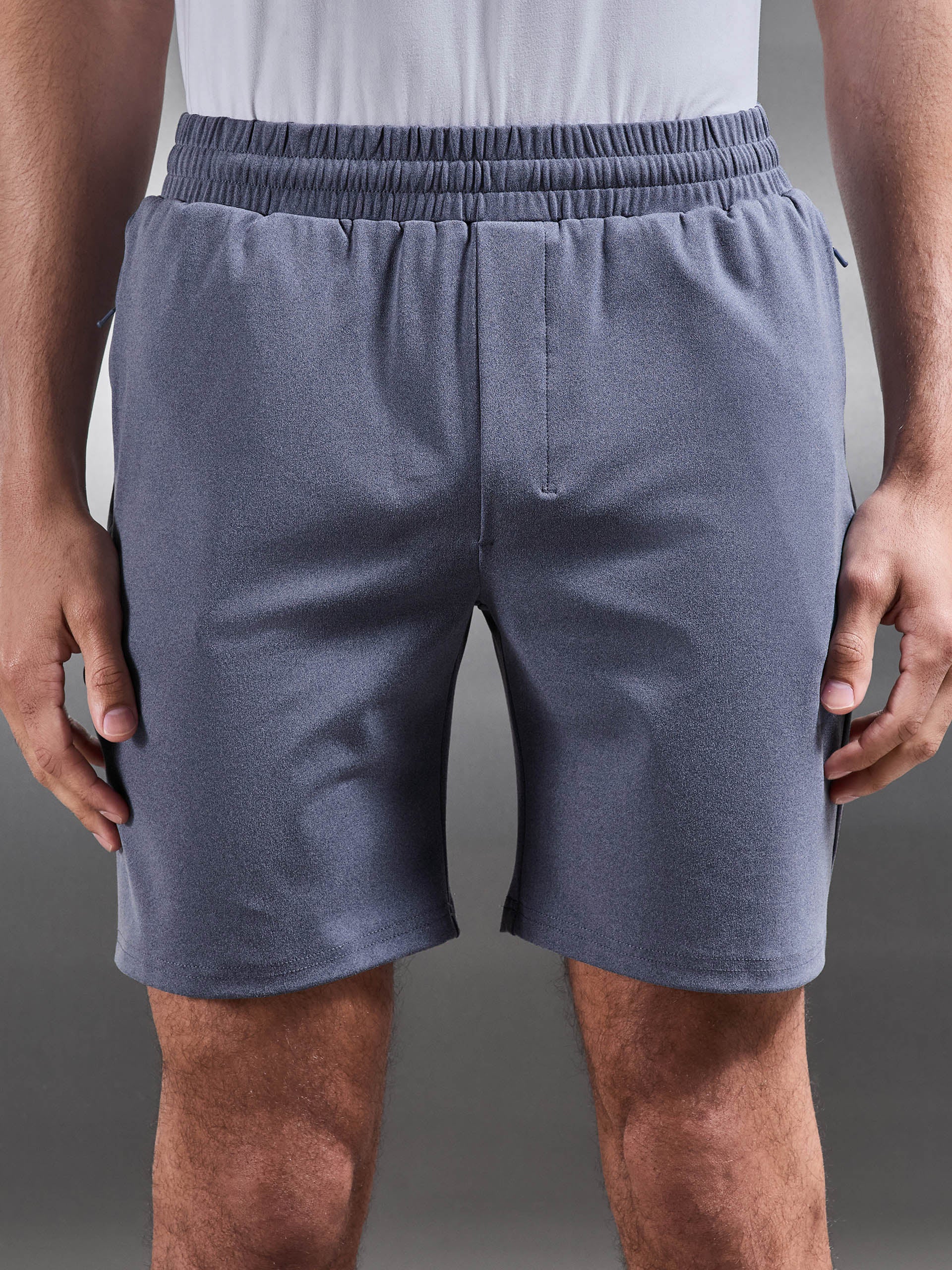 Active Jersey Short in Navy Marl