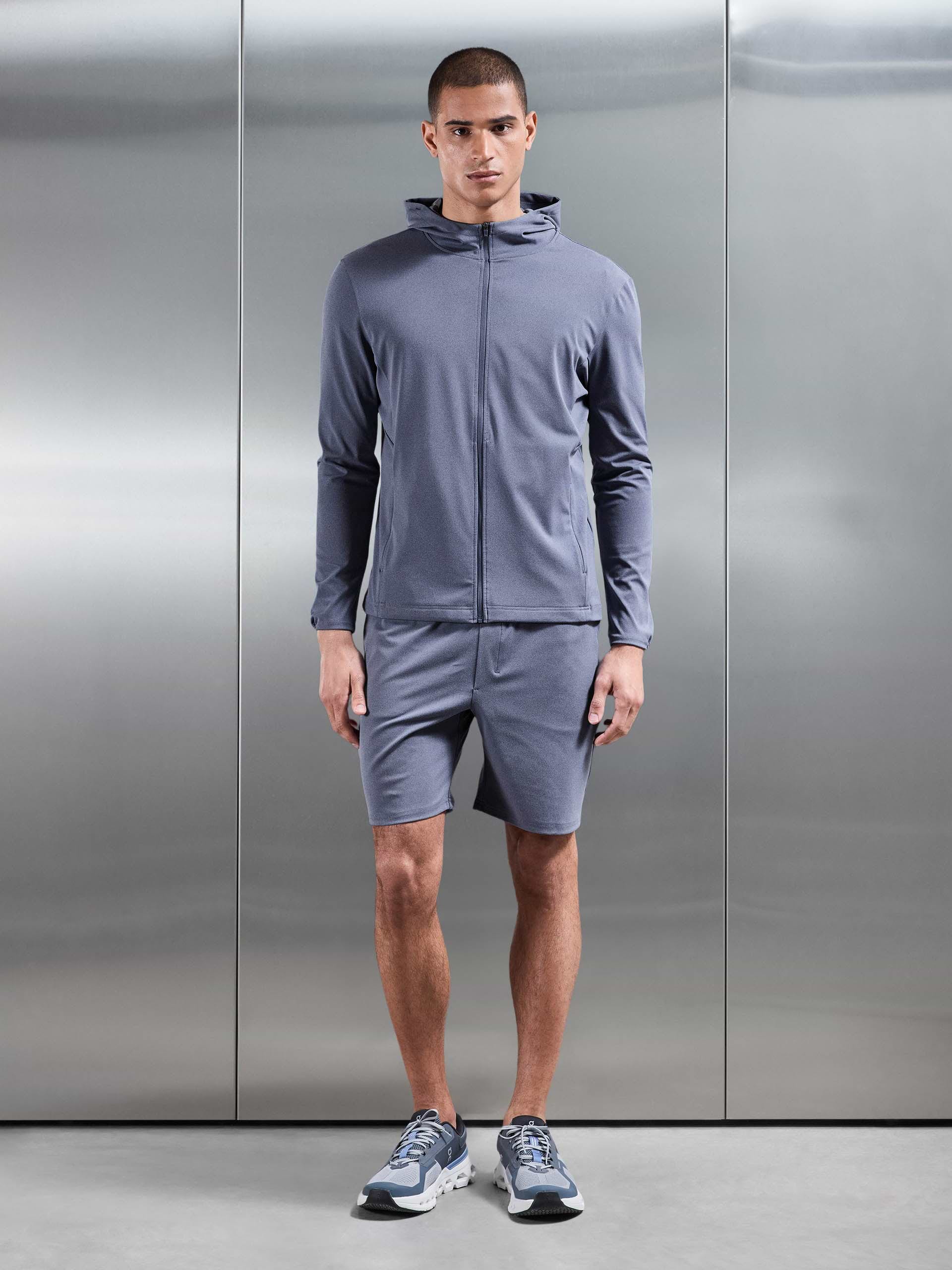 Active Jersey Short in Navy Marl