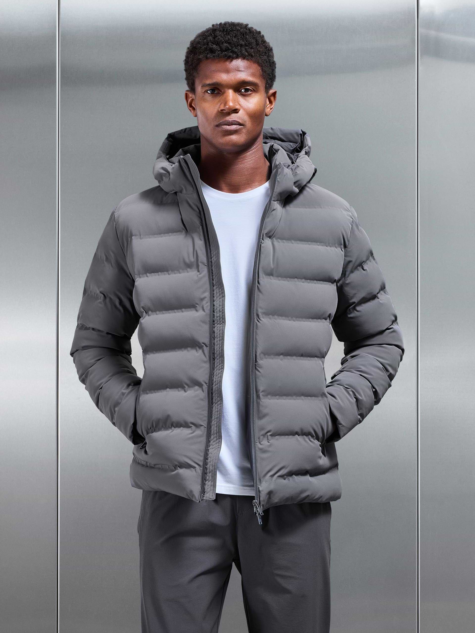 Active Puffer Jacket in Grey