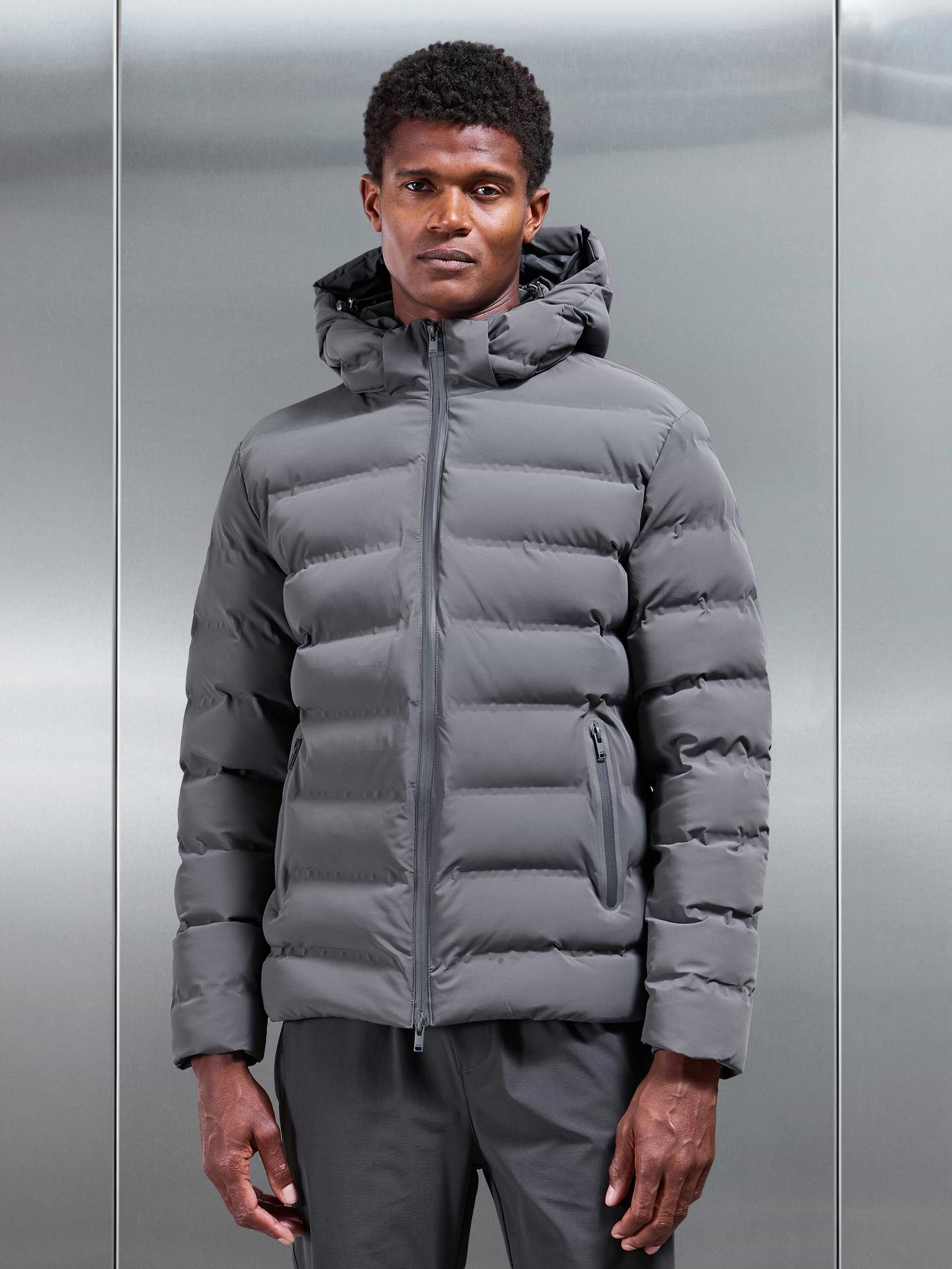 Active Puffer Jacket in Grey