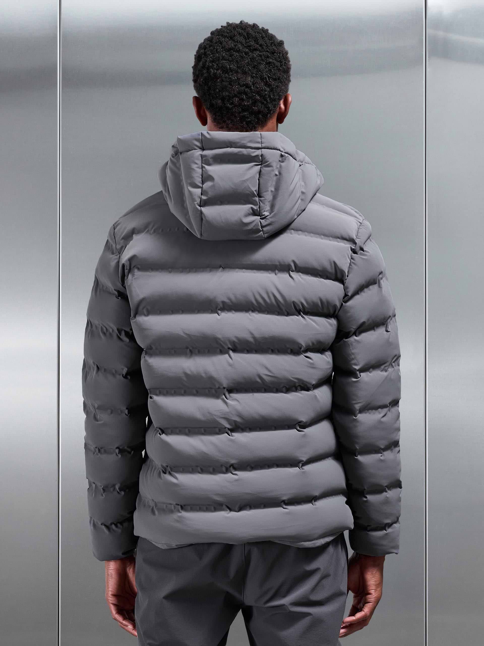 Active Puffer Jacket in Grey