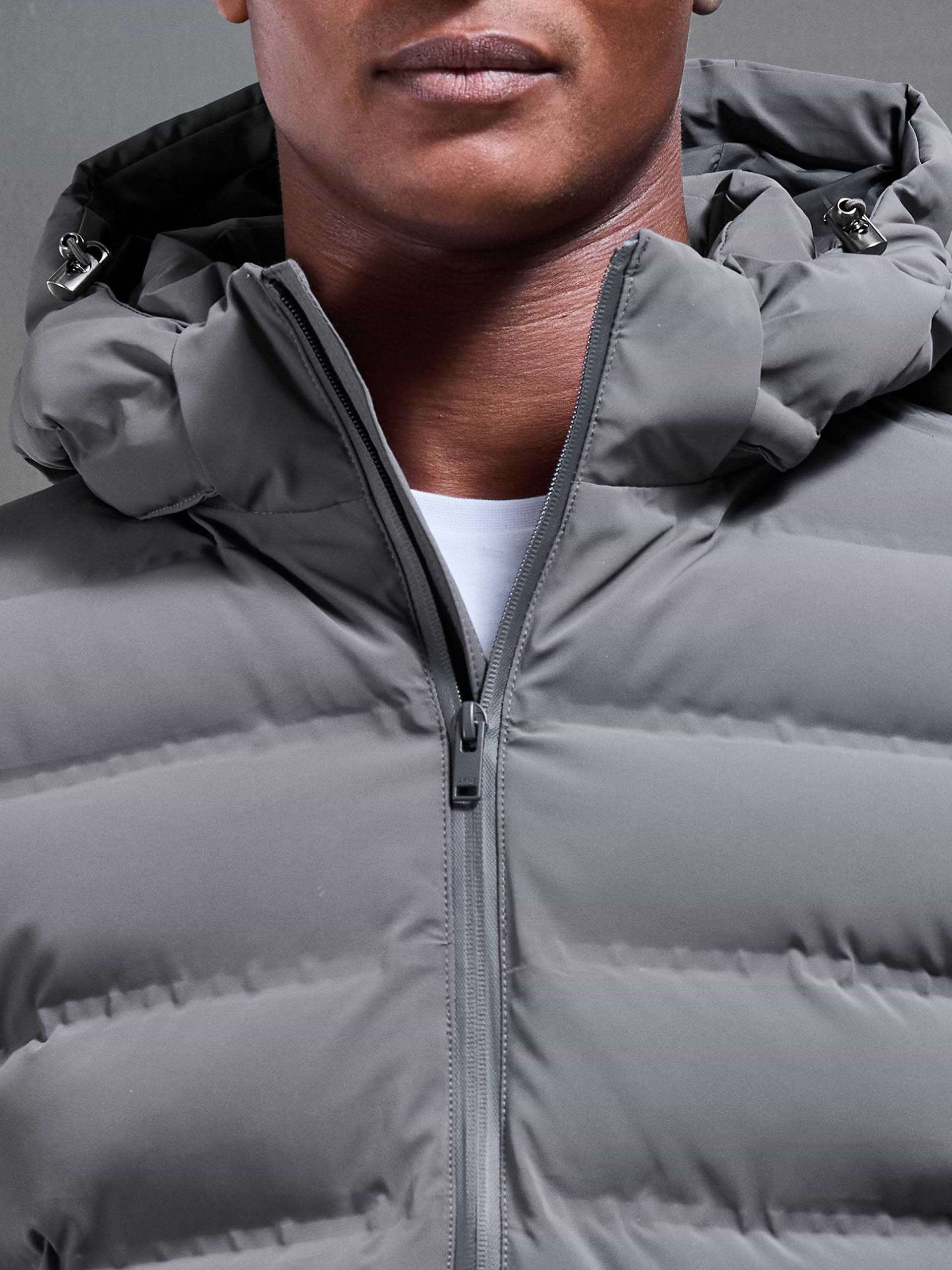 Active Puffer Jacket in Grey
