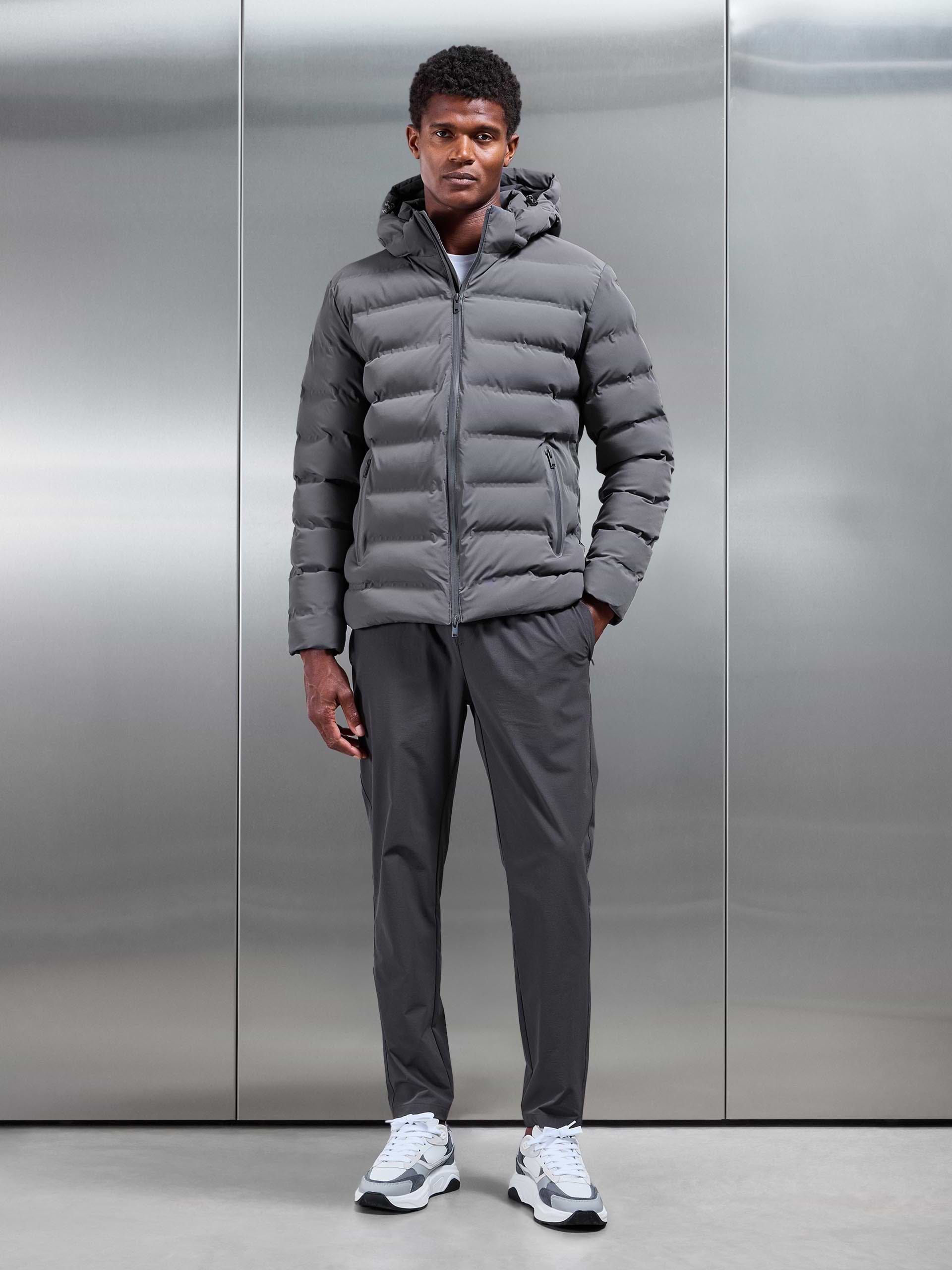 Active Puffer Jacket in Grey