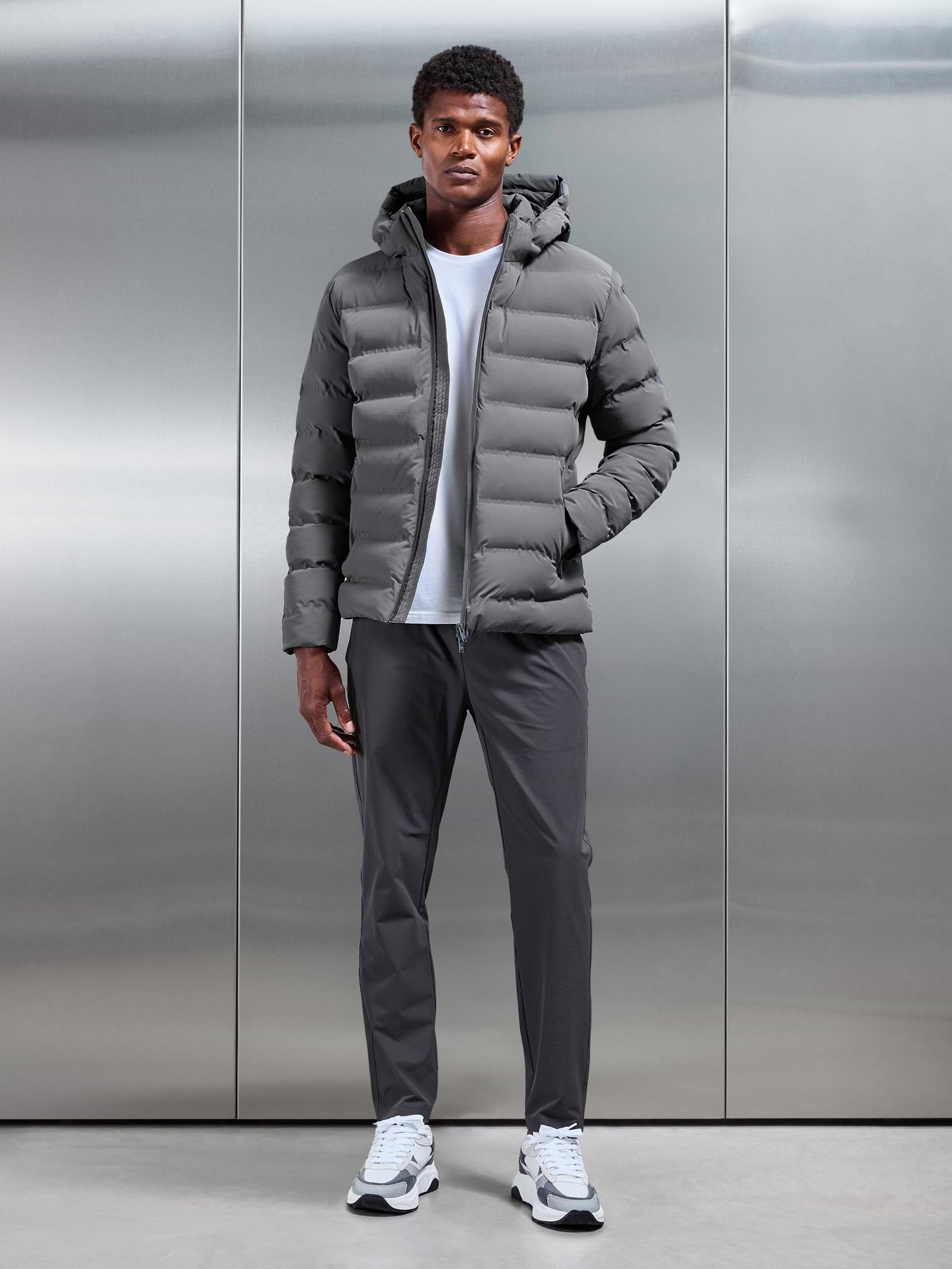 Active Puffer Jacket in Grey