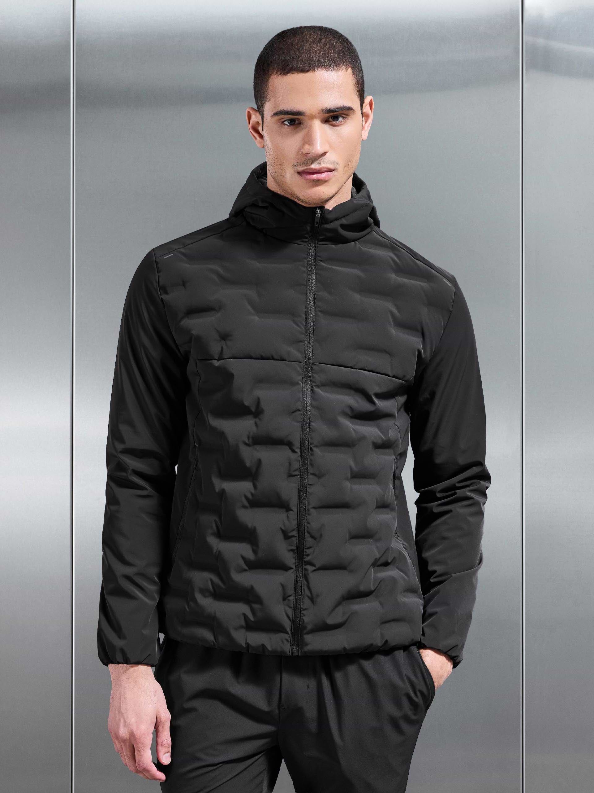 Active Quilted Windbreaker in Black