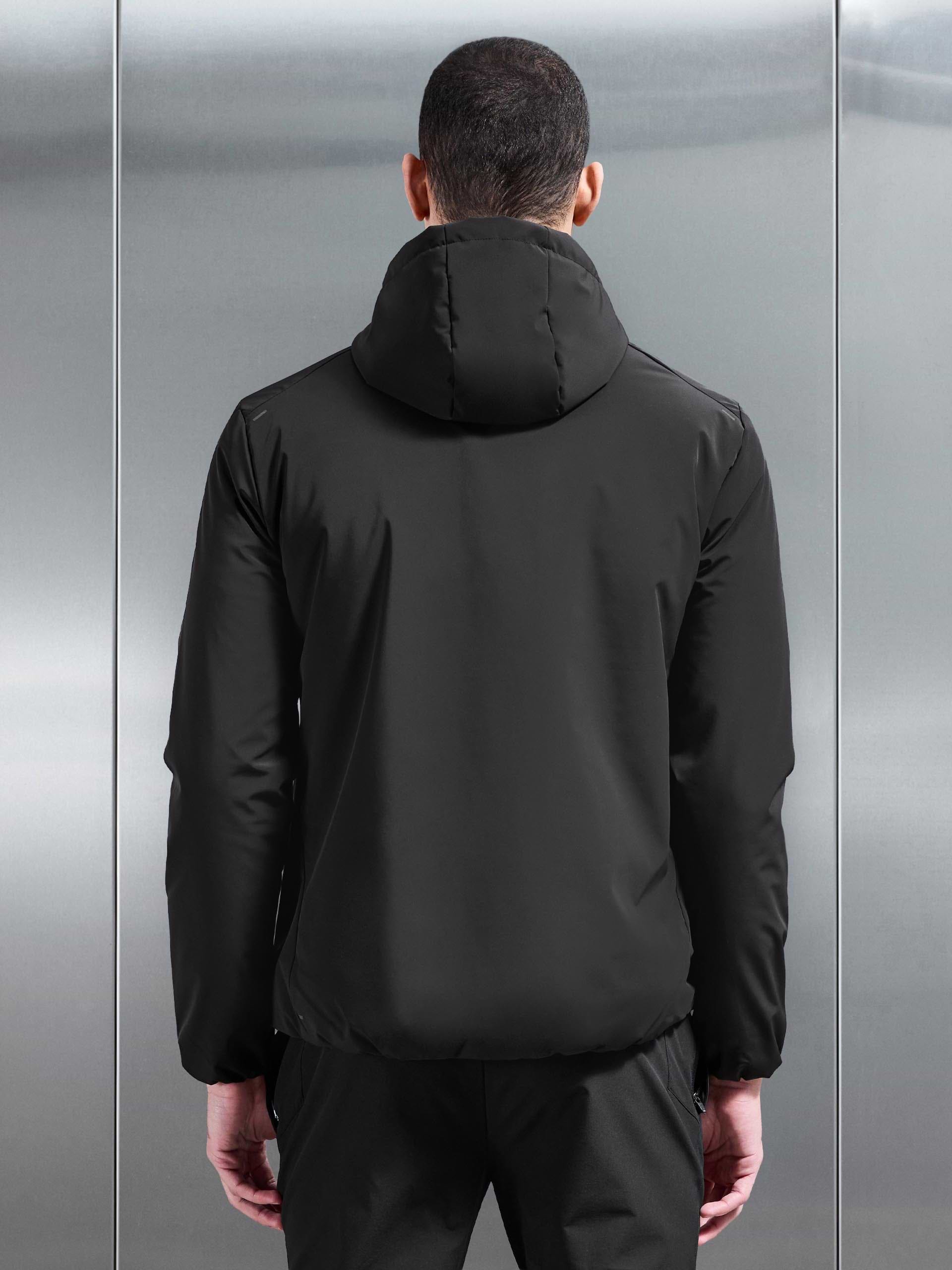 Active Quilted Windbreaker in Black