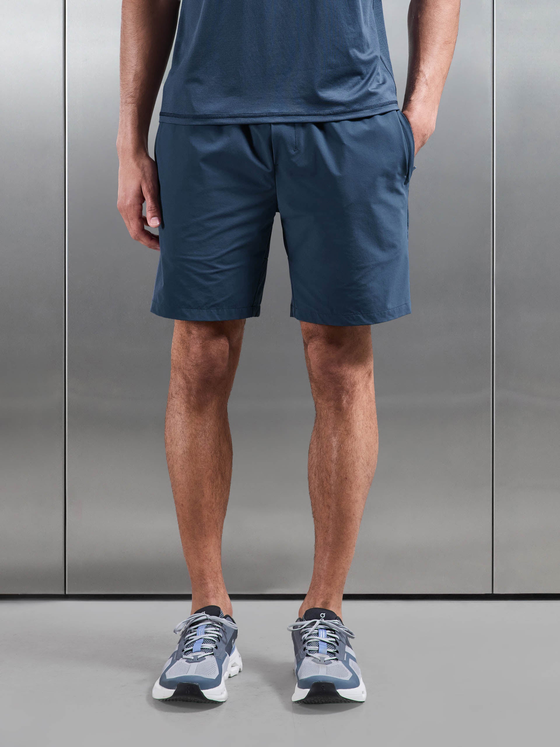 Active Short in Steel Blue