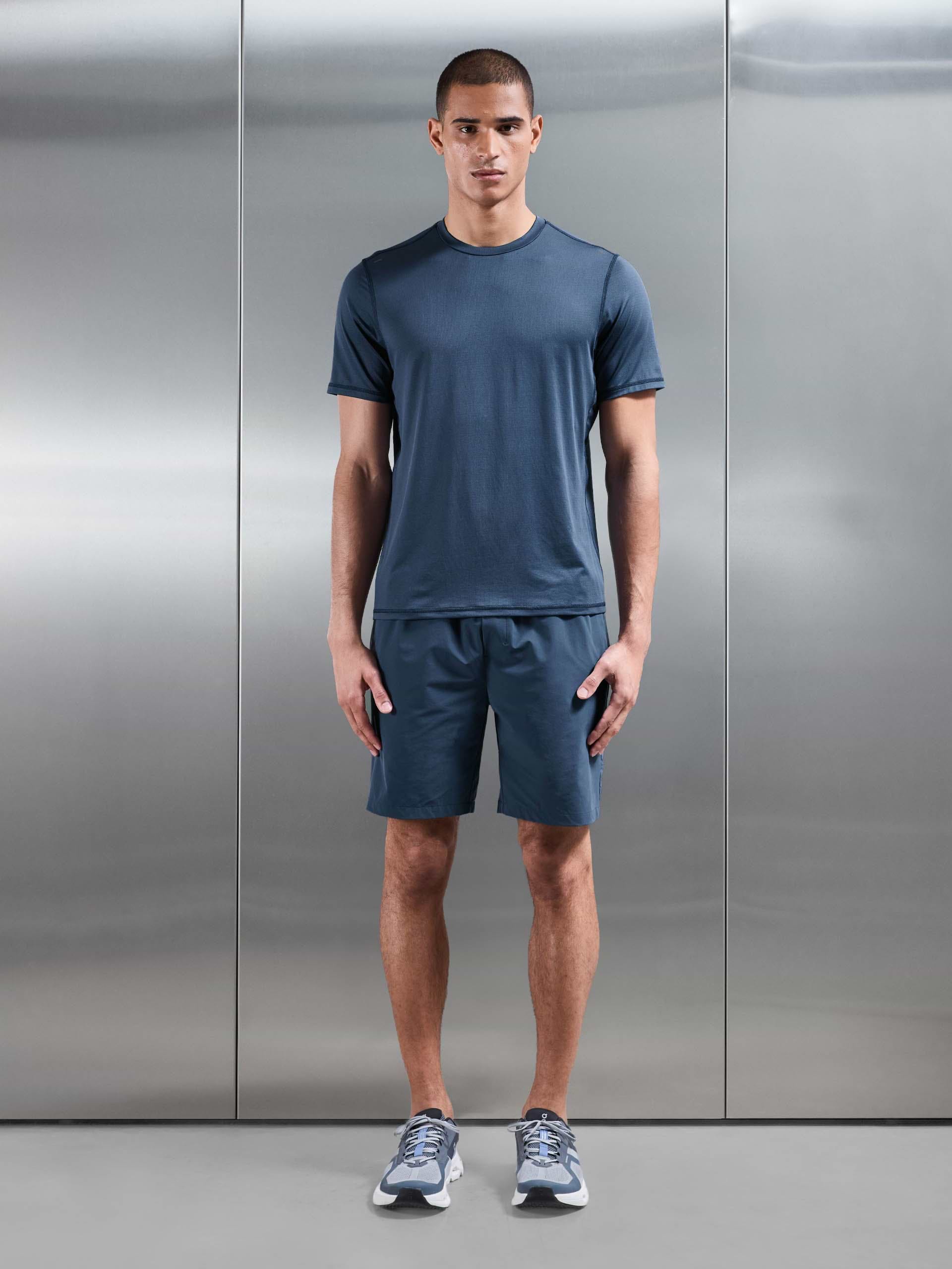 Active Short in Steel Blue