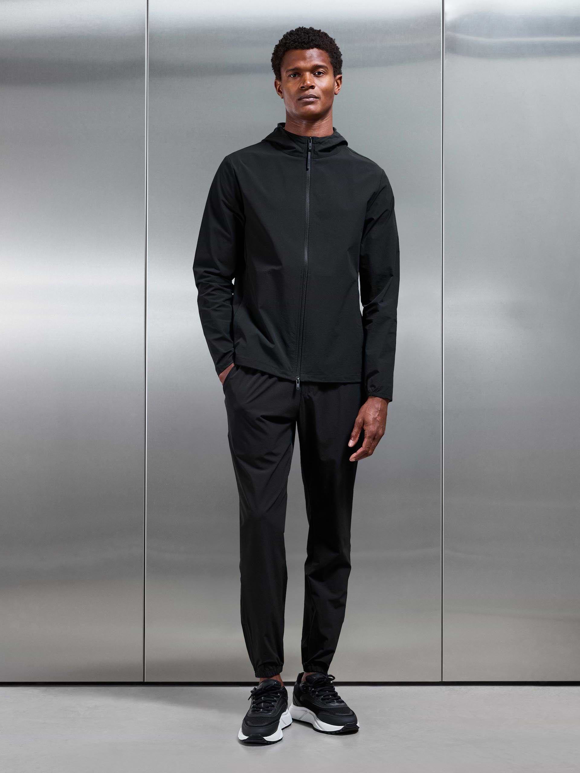 Active Technical Cuffed Trackpant in Black