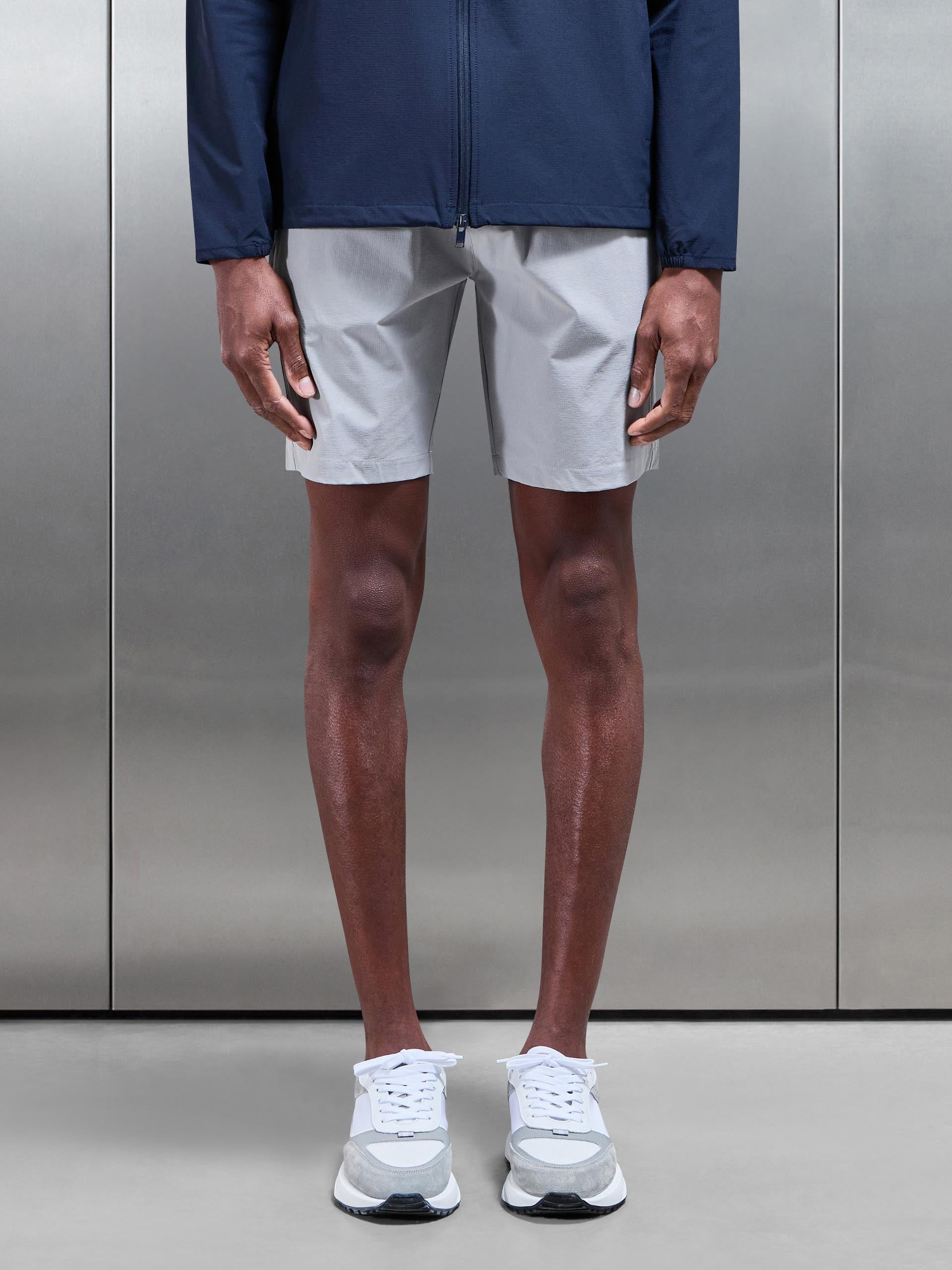Active Tech Short in Mid Grey