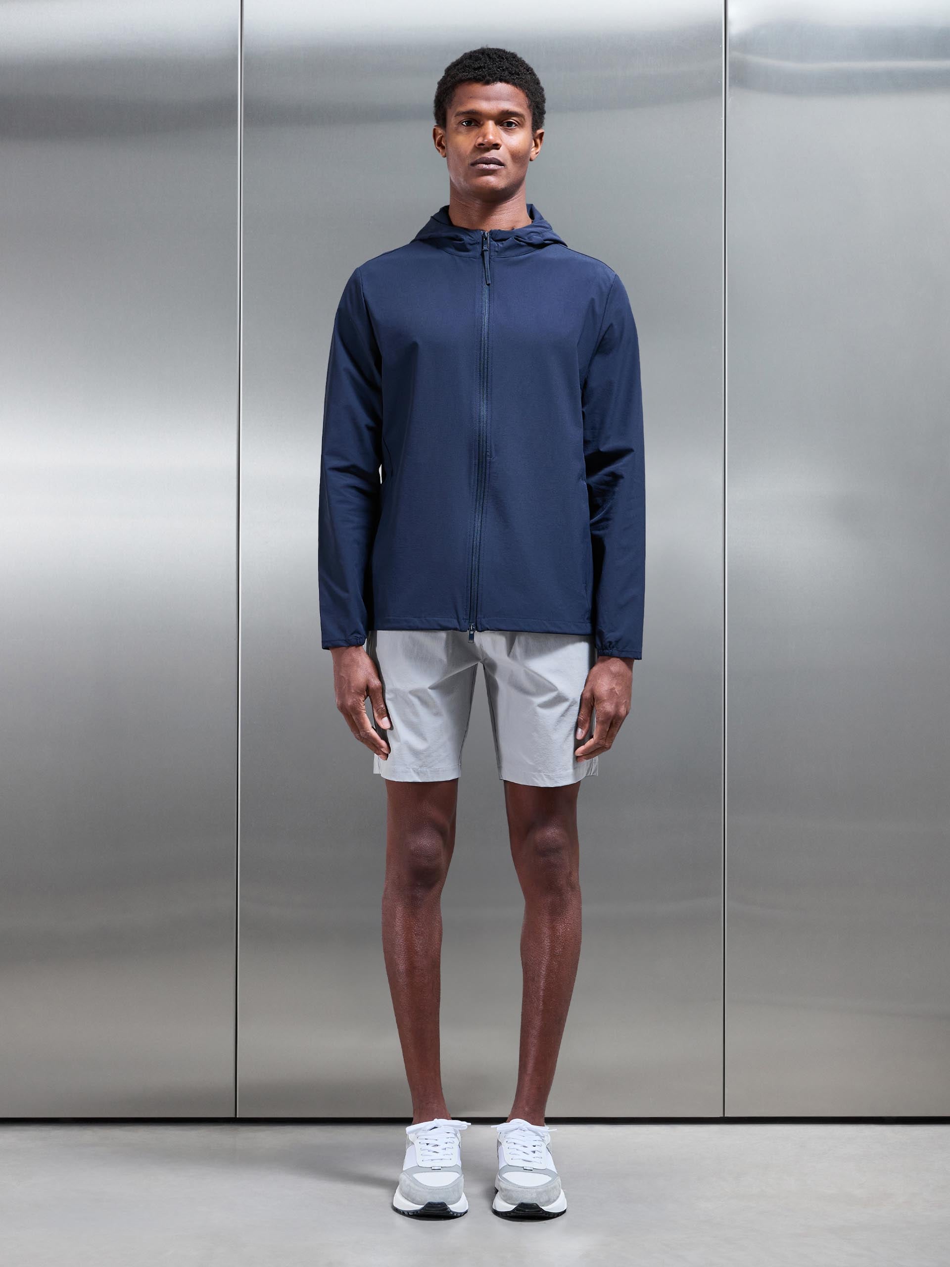 Active Tech Short in Mid Grey