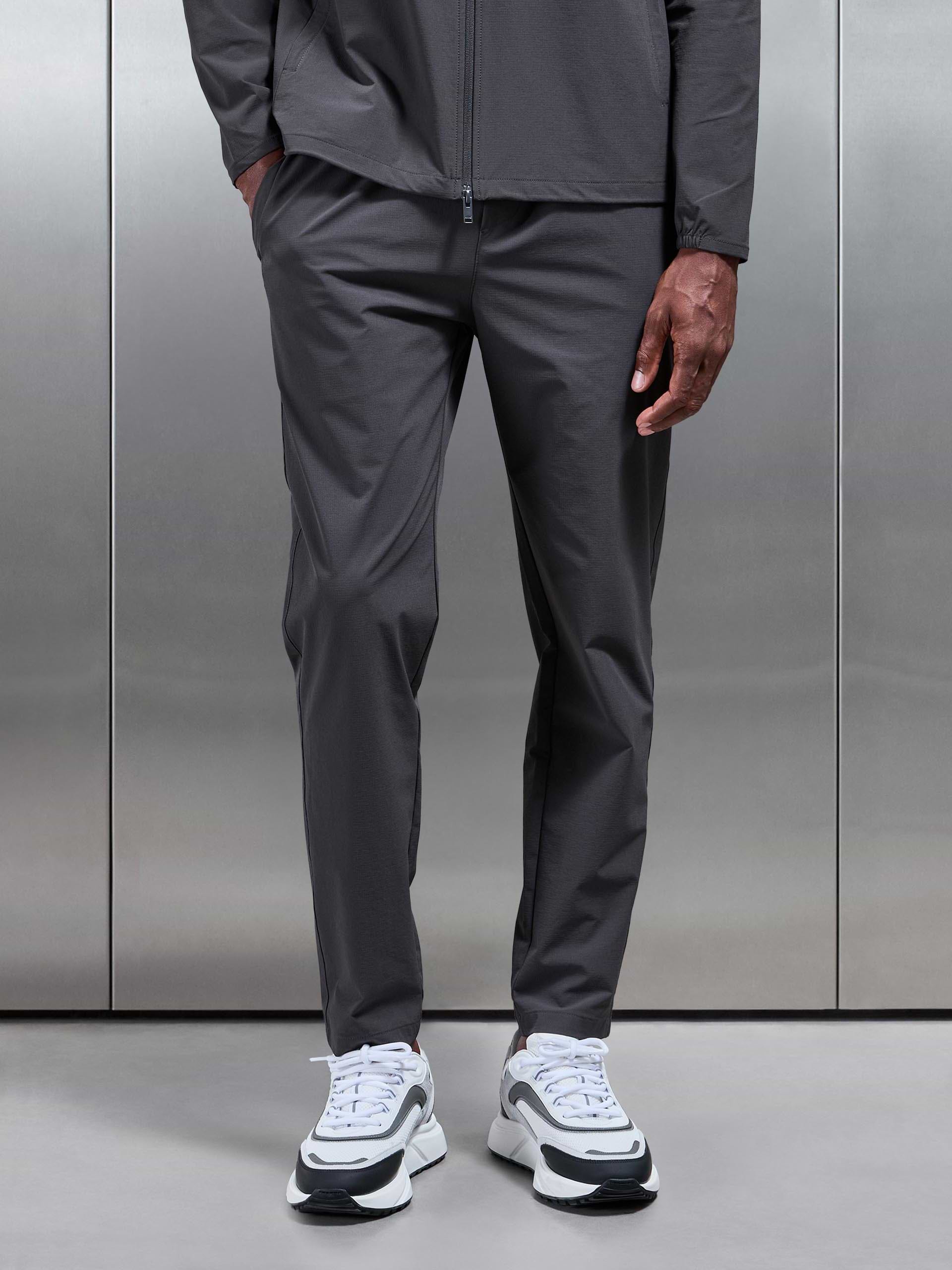 Active Technical Tapered Trackpant in Grey