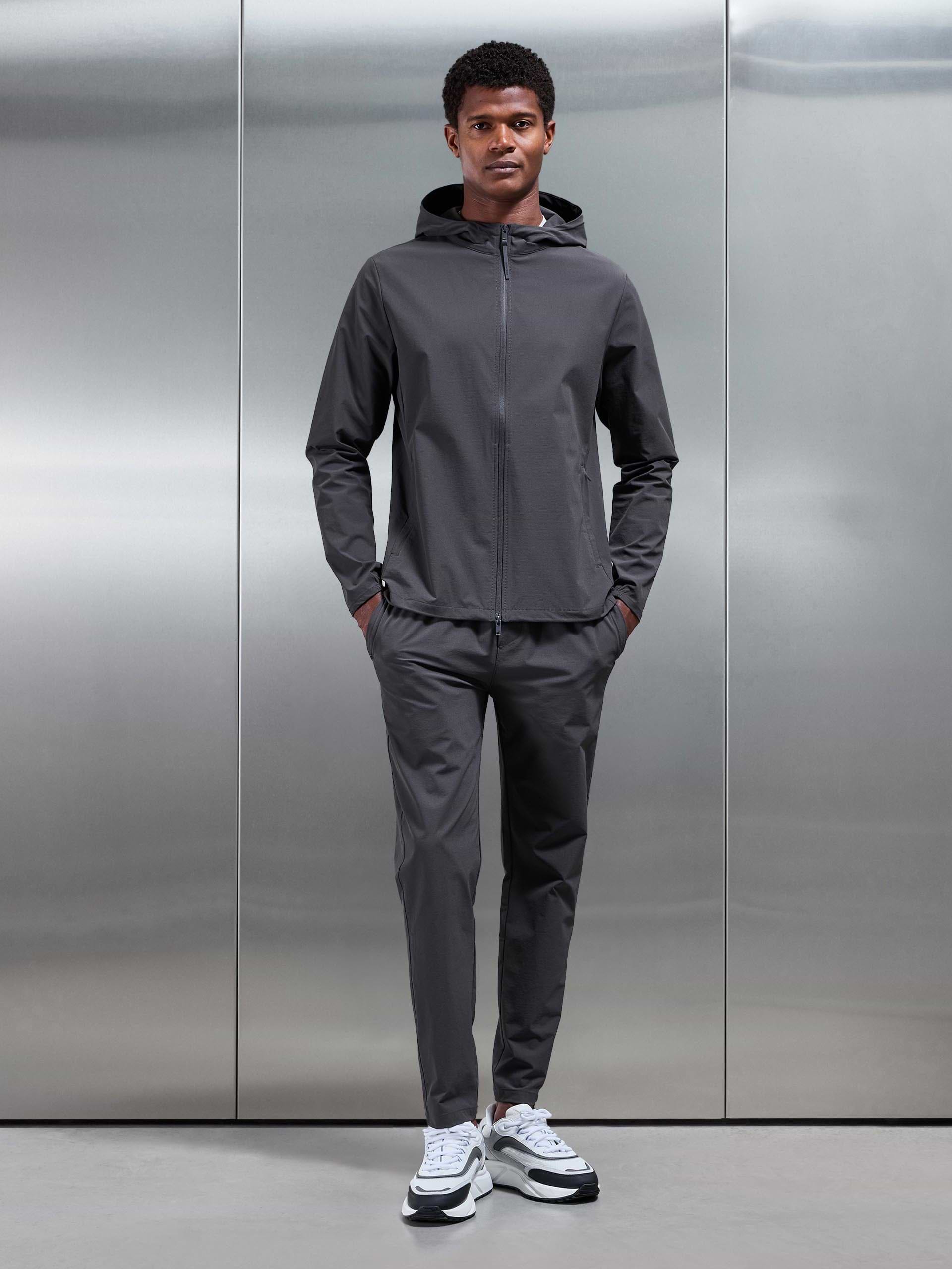Active Technical Tapered Trackpant in Grey