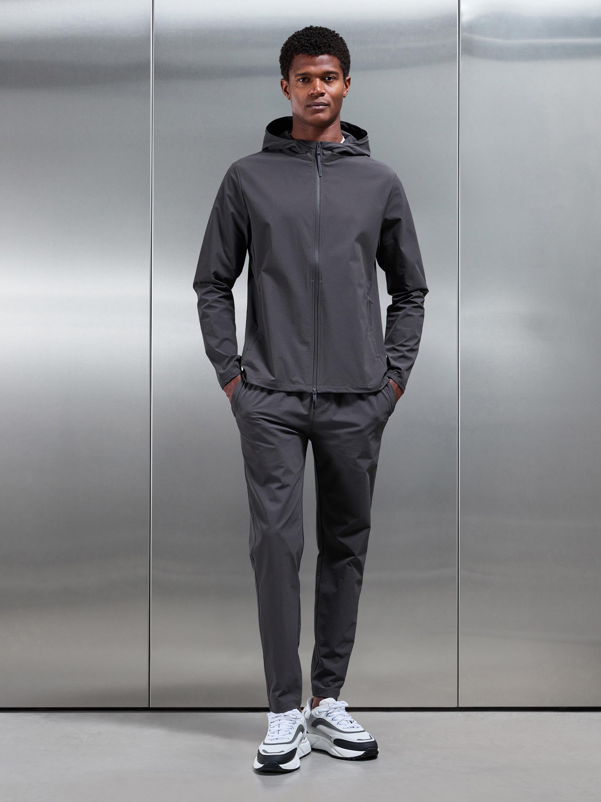 Active Technical Tapered Trackpant in Grey