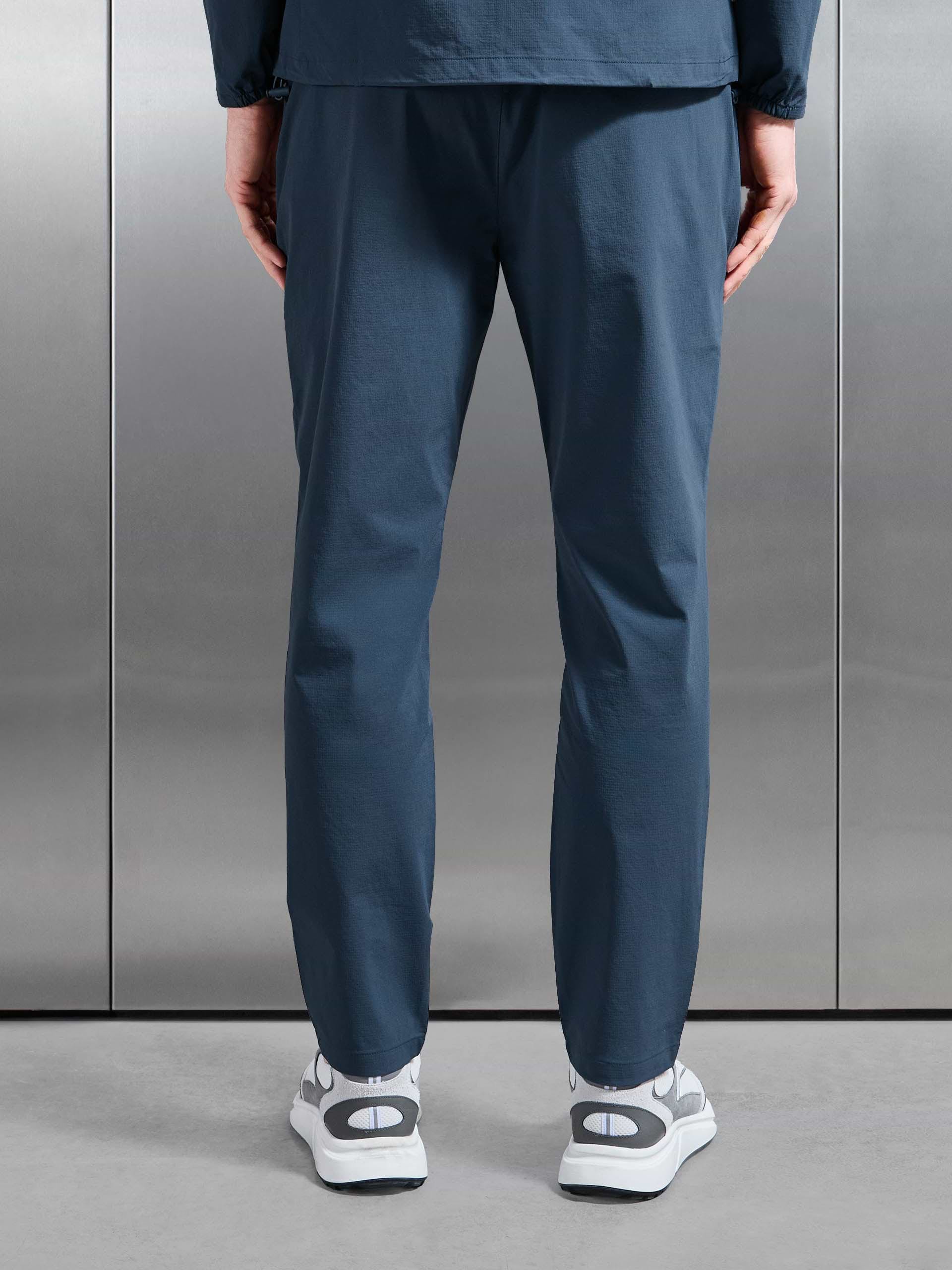 Active Technical Tapered Trackpant in Steel Blue