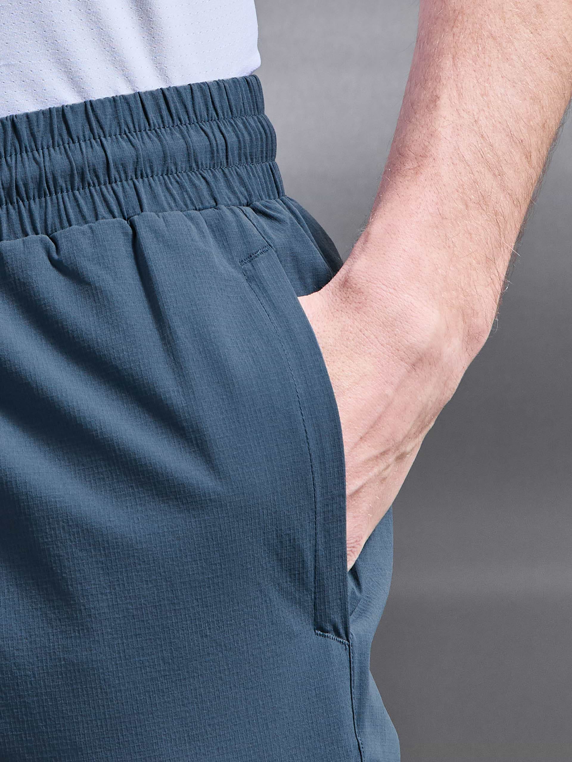 Active Technical Tapered Trackpant in Steel Blue