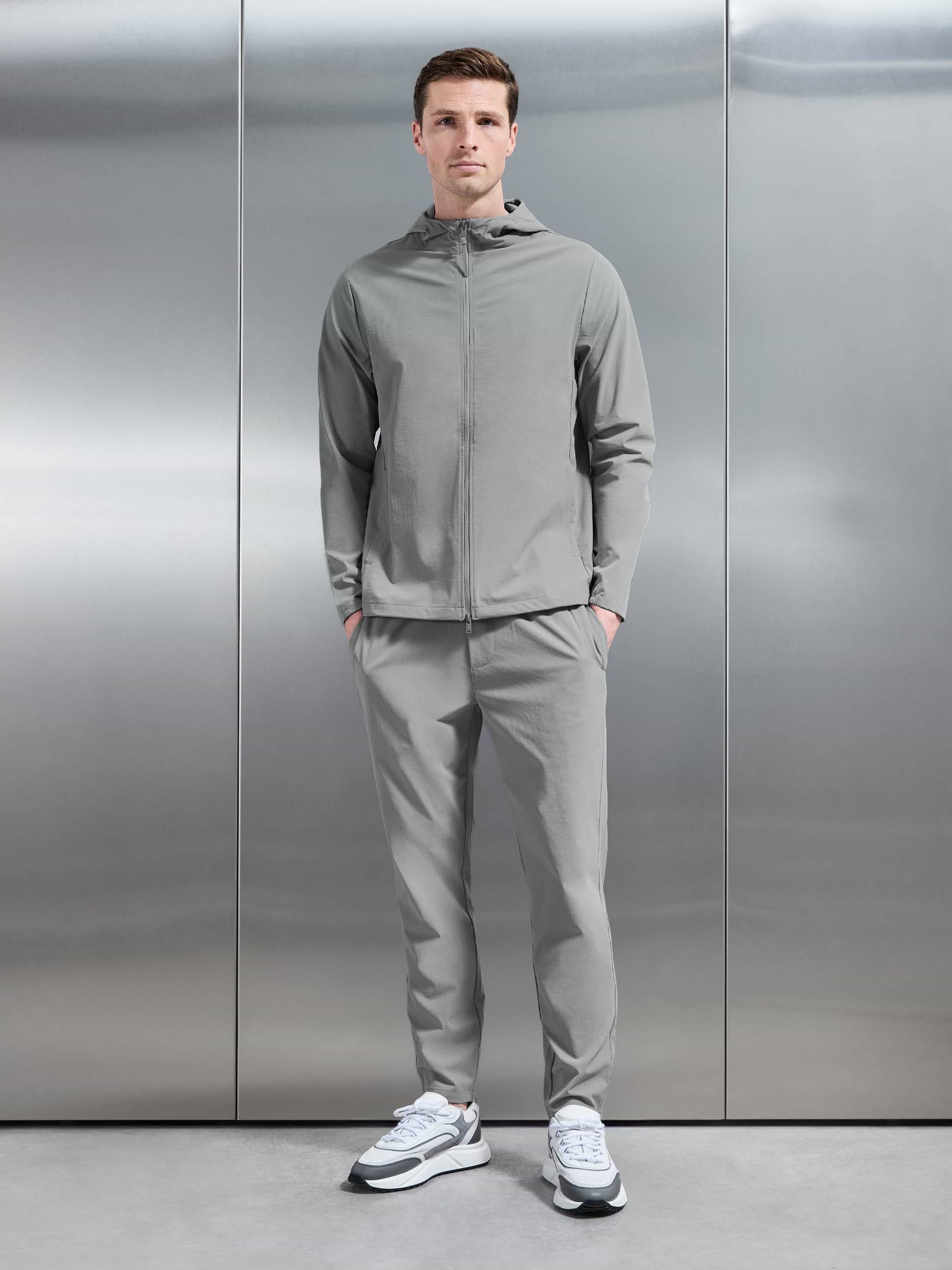 Active Technical Tapered Trackpant in Steel Grey