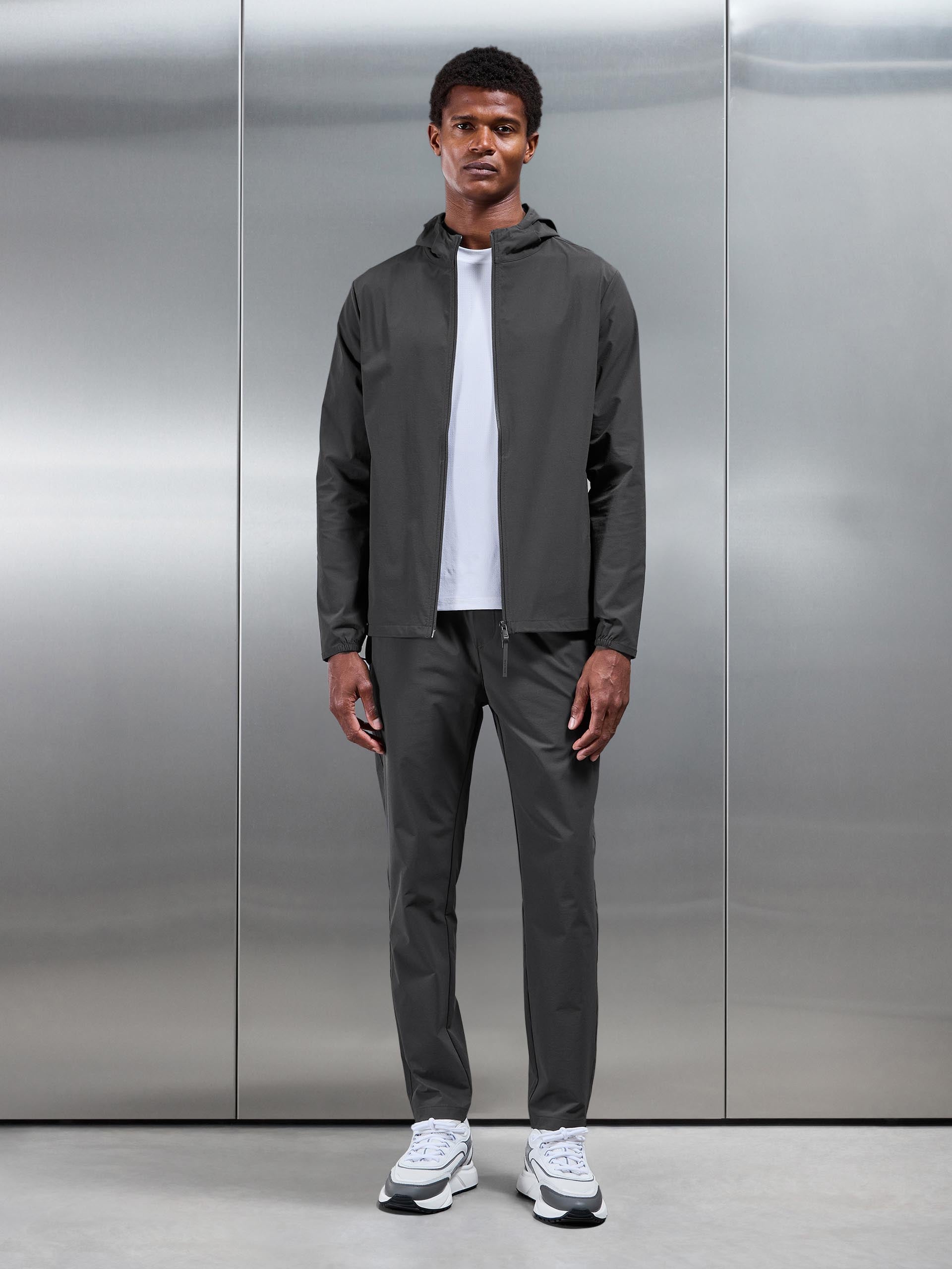 Active Technical Windbreaker in Grey