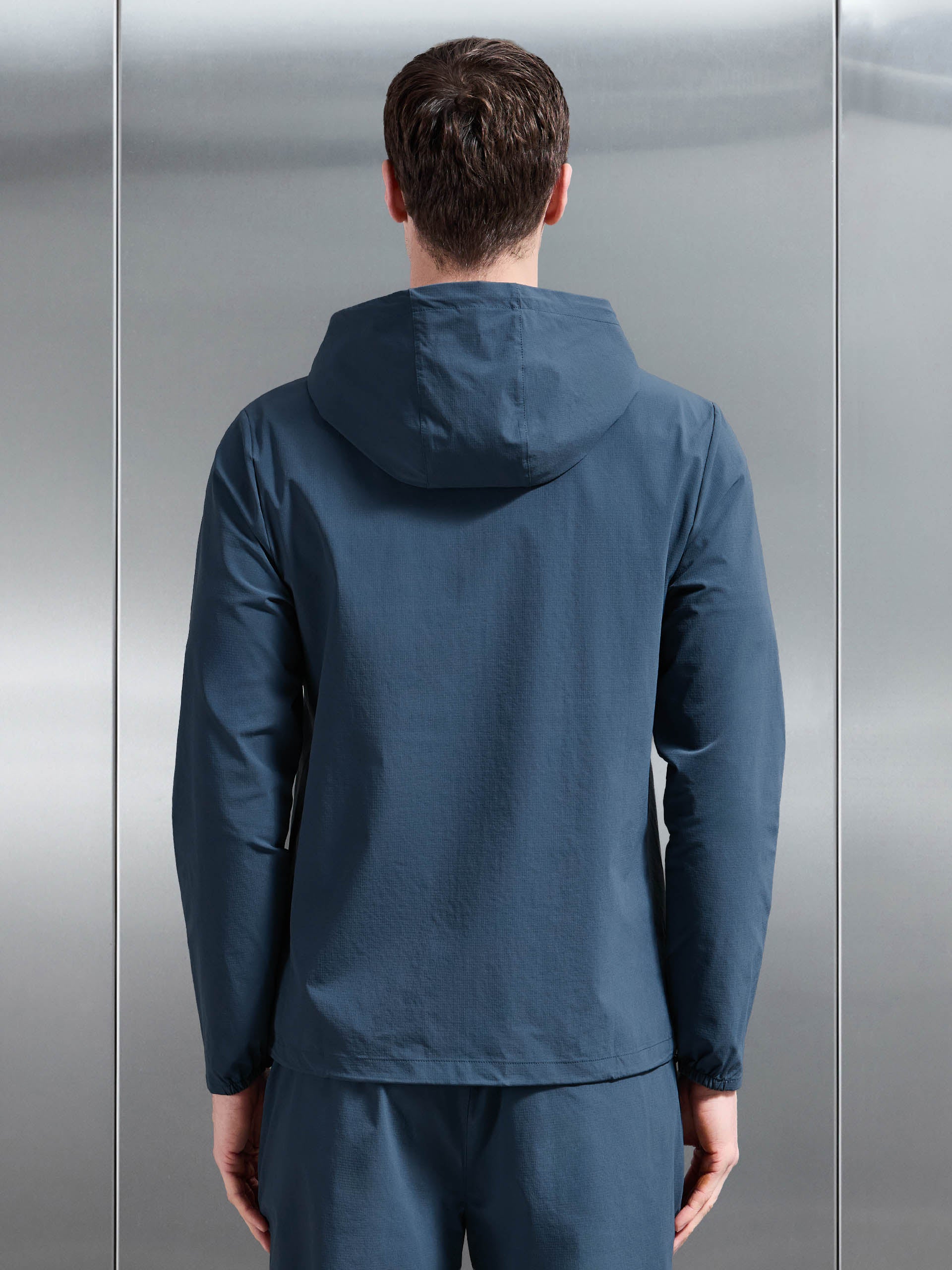 Active Technical Windbreaker in Steel Blue