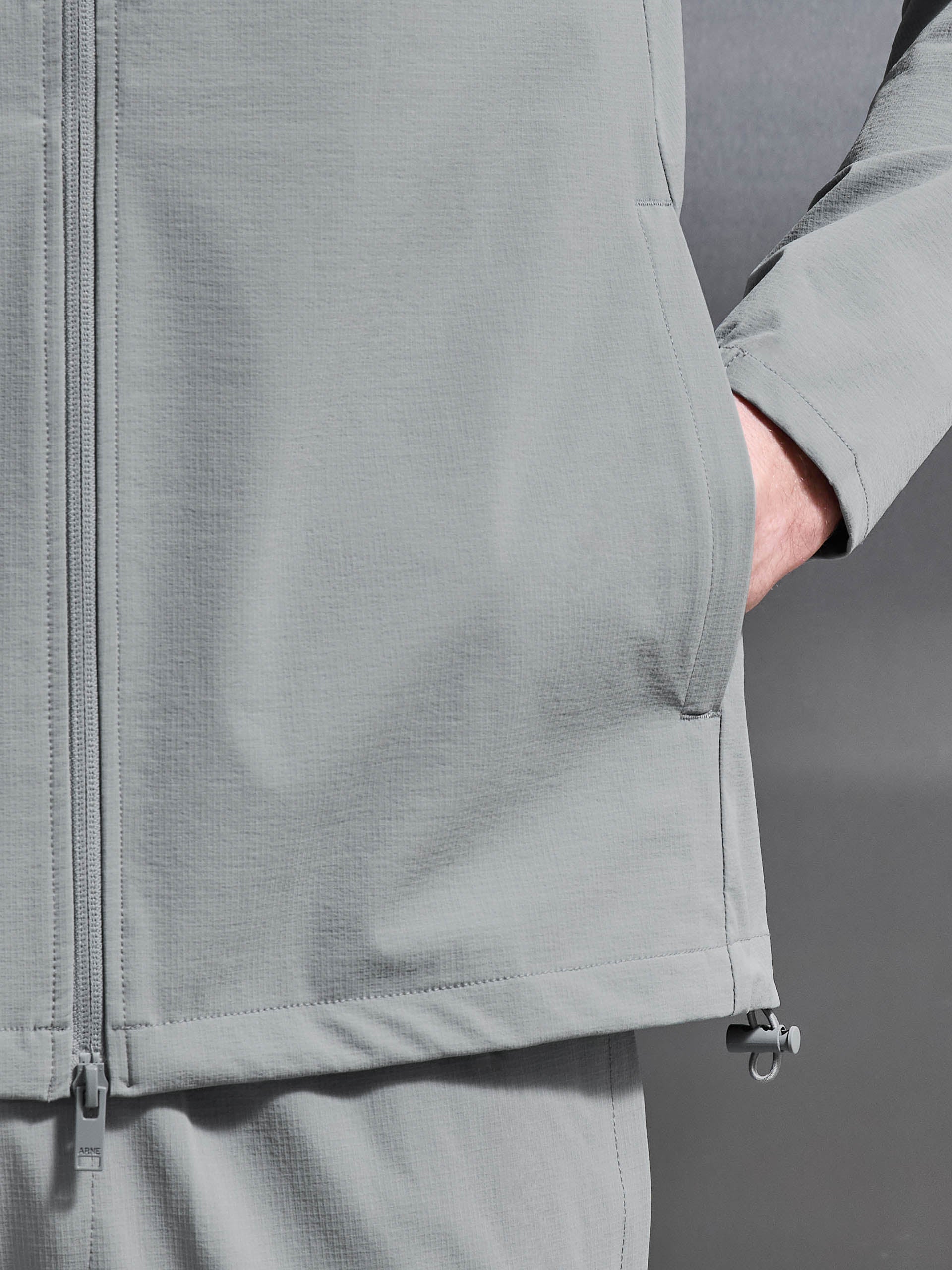 Active Technical Windbreaker in Steel Grey