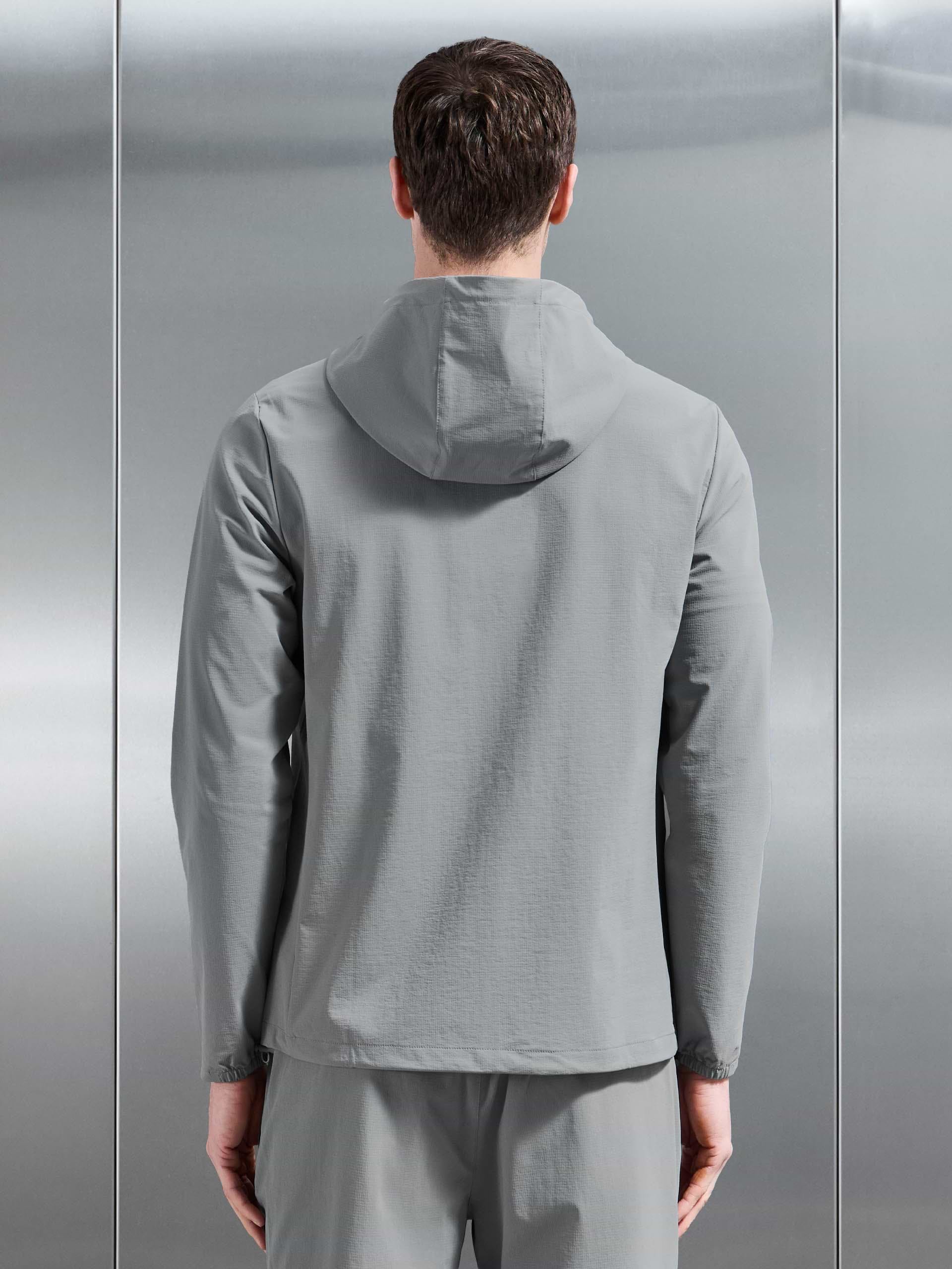 Active Technical Windbreaker in Steel Grey