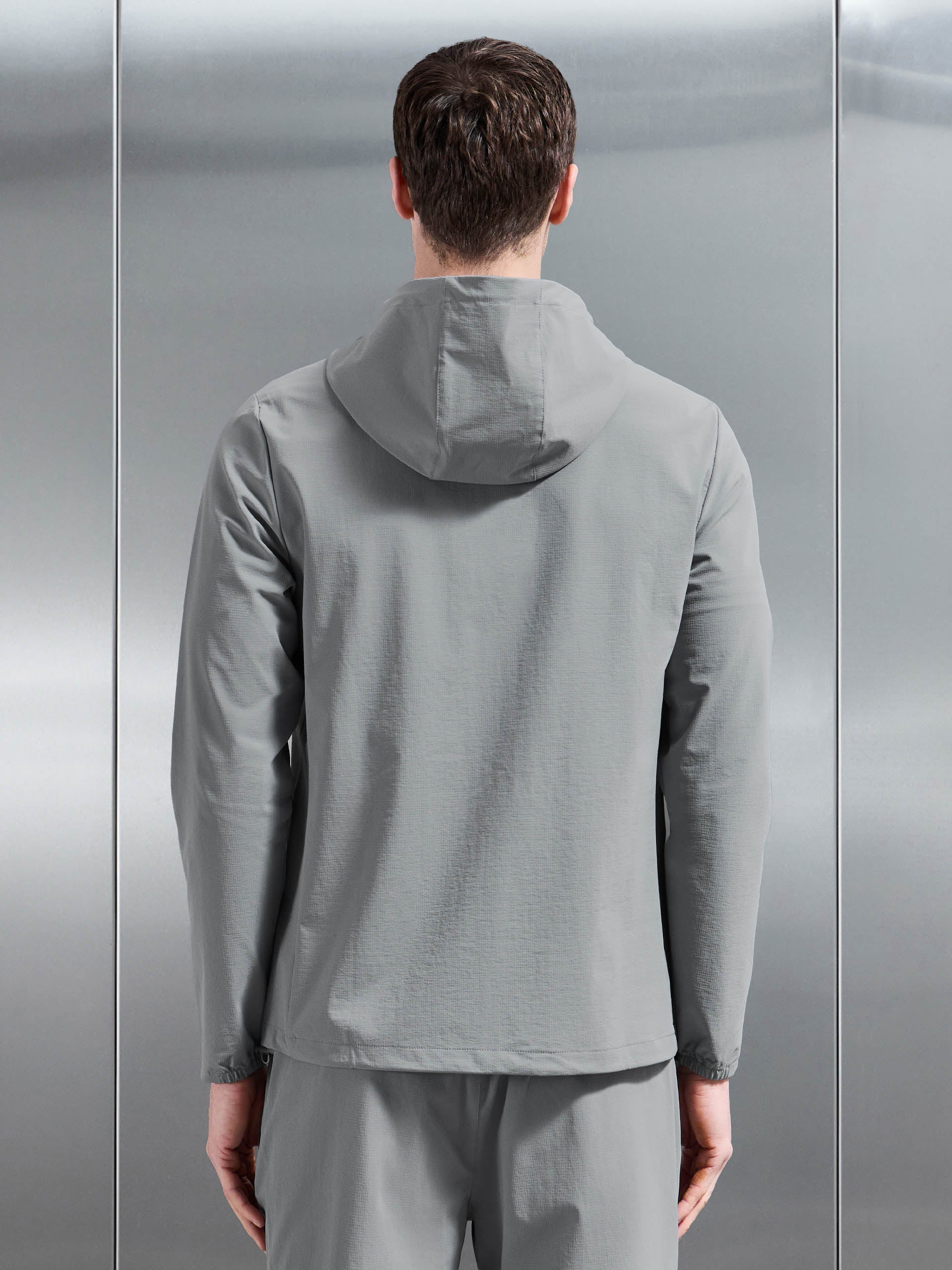 Active Technical Windbreaker in Steel Grey