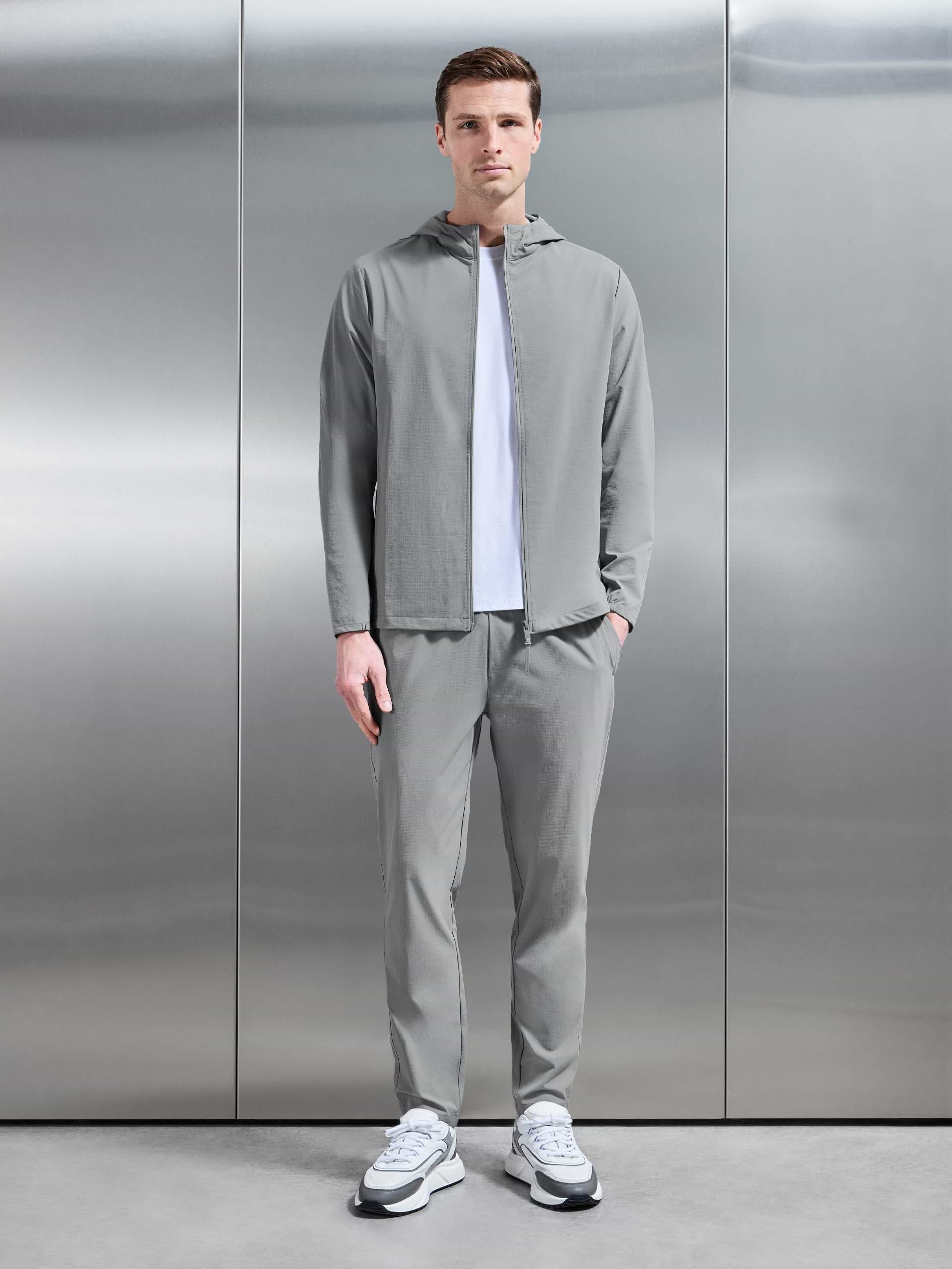 Active Technical Windbreaker in Steel Grey