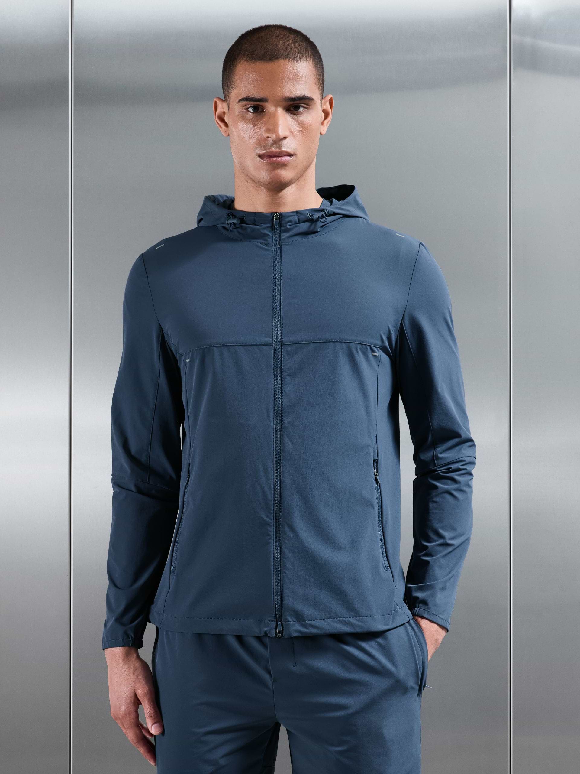 Active Windbreaker in Steel Blue