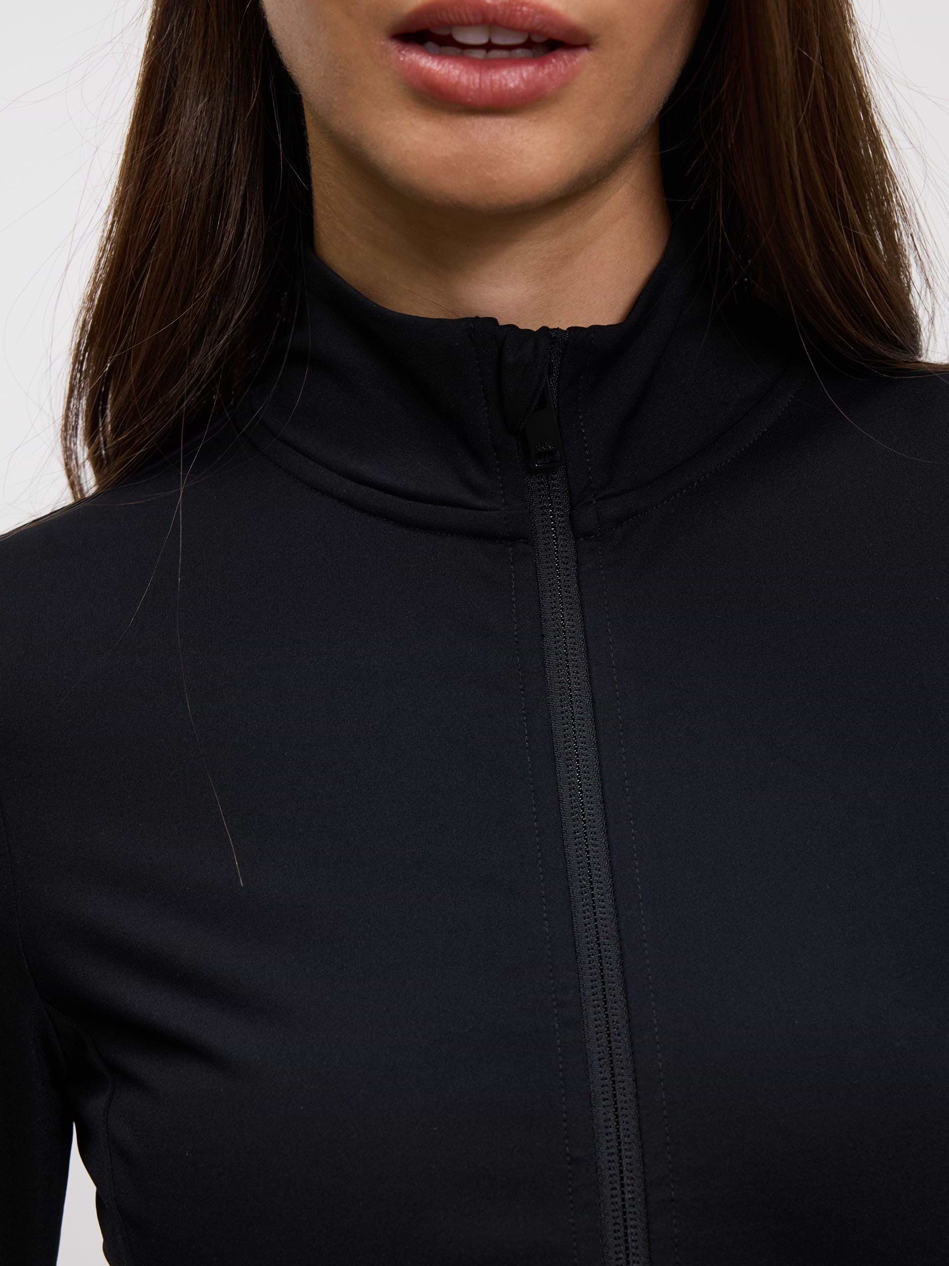 Womens Active Zip Through Jacket in Black