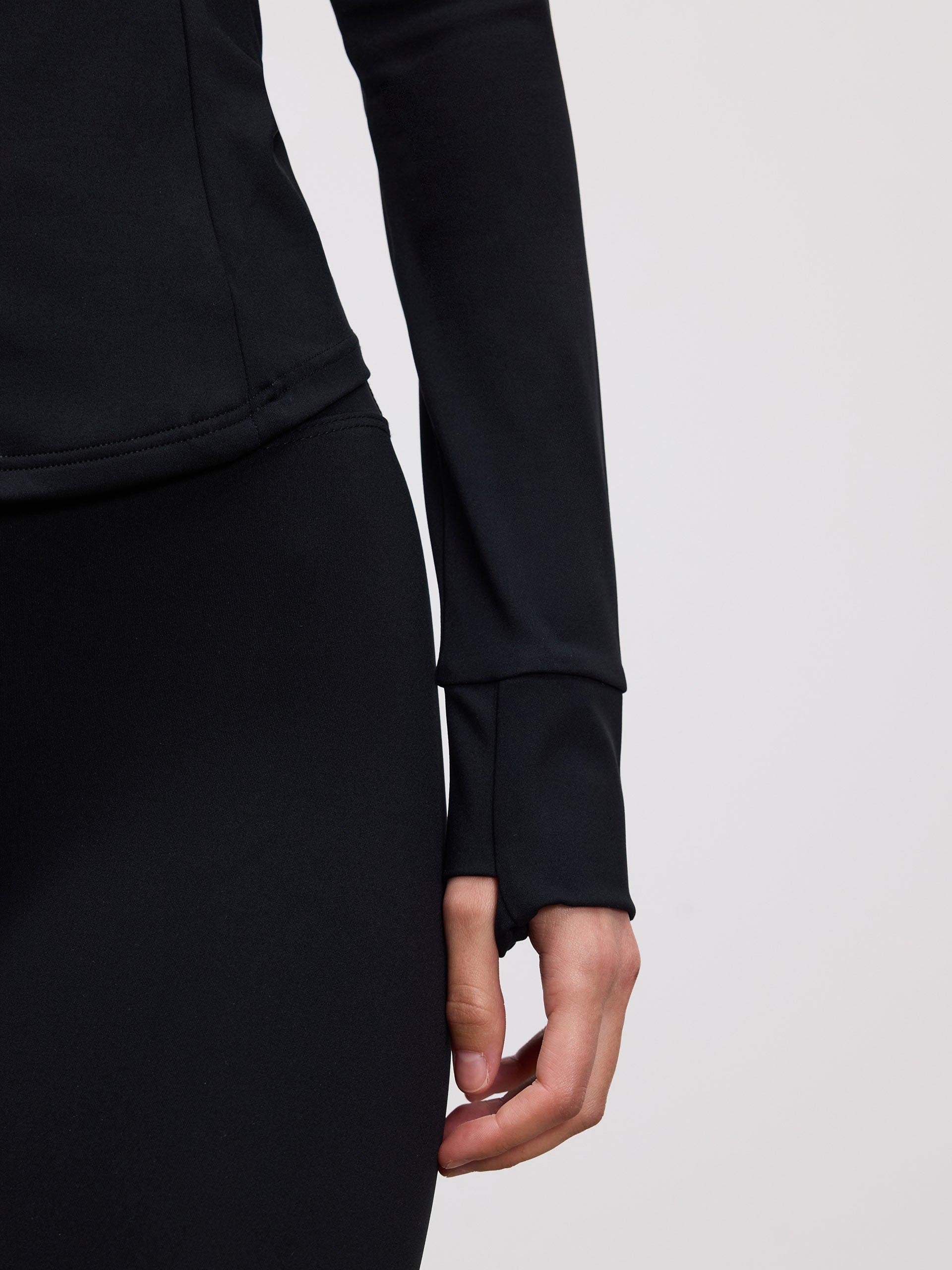 Womens Active Zip Through Jacket in Black