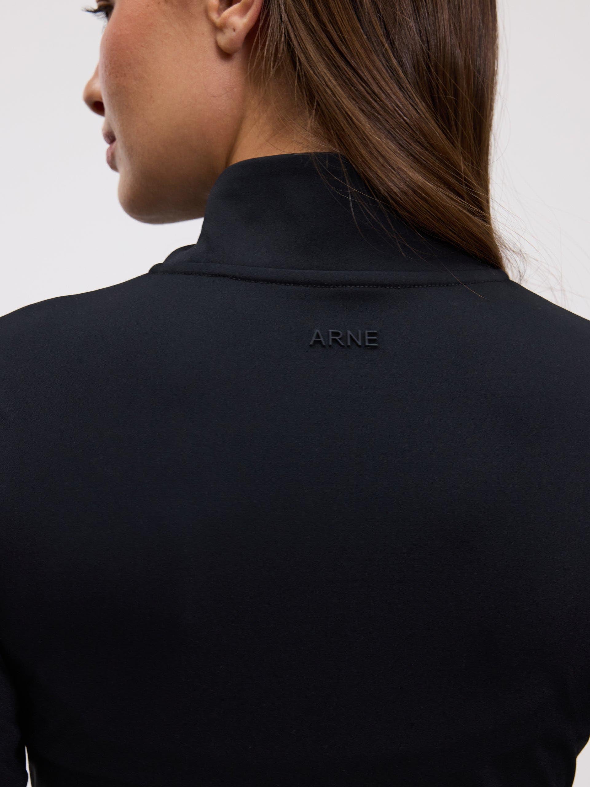 Womens Active Zip Through Jacket in Black