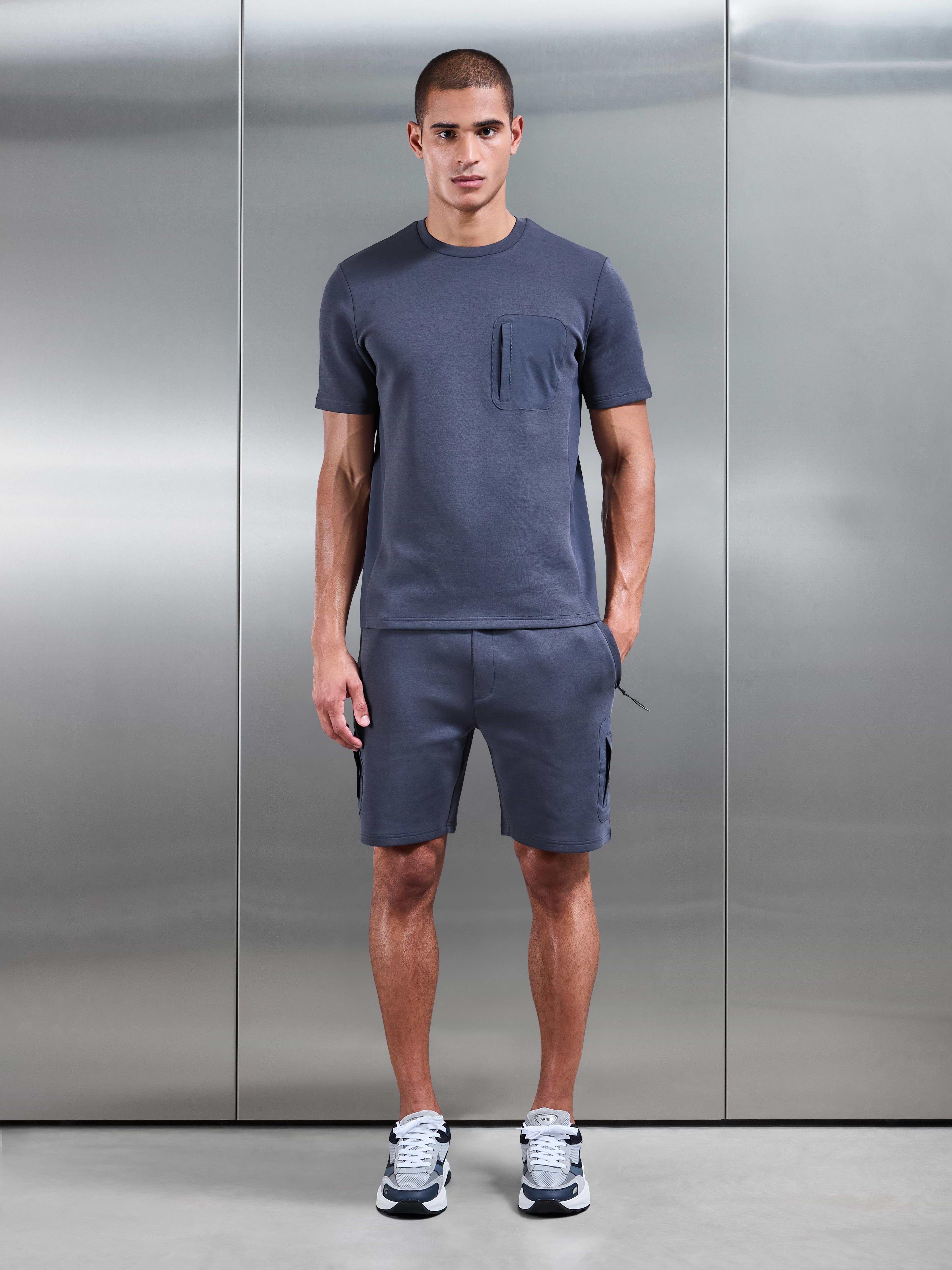 AirTech Hybrid Cargo Short in Slate Blue