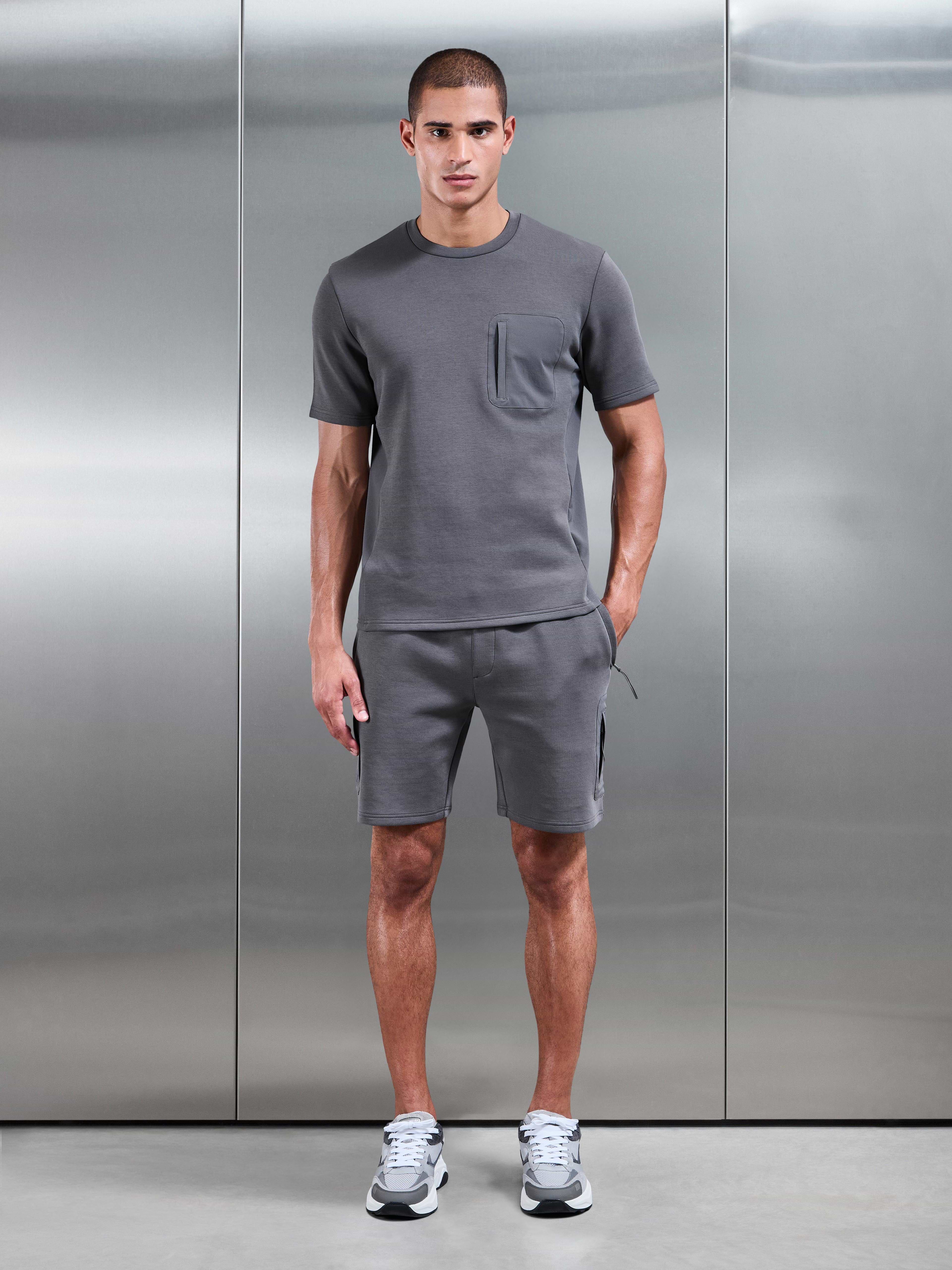 AirTech Hybrid Pocket T-Shirt in Grey