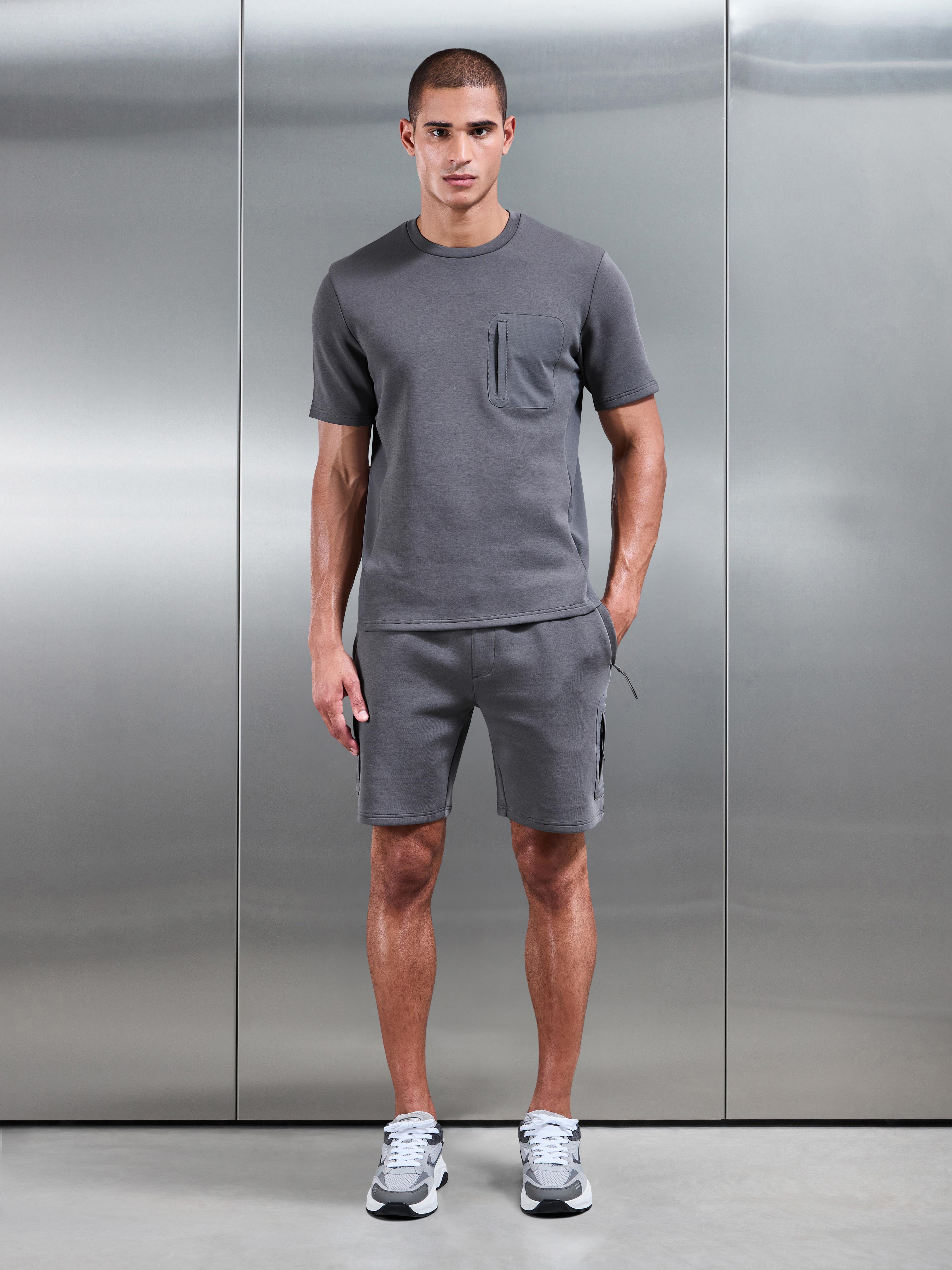 AirTech Hybrid Pocket T-Shirt in Grey