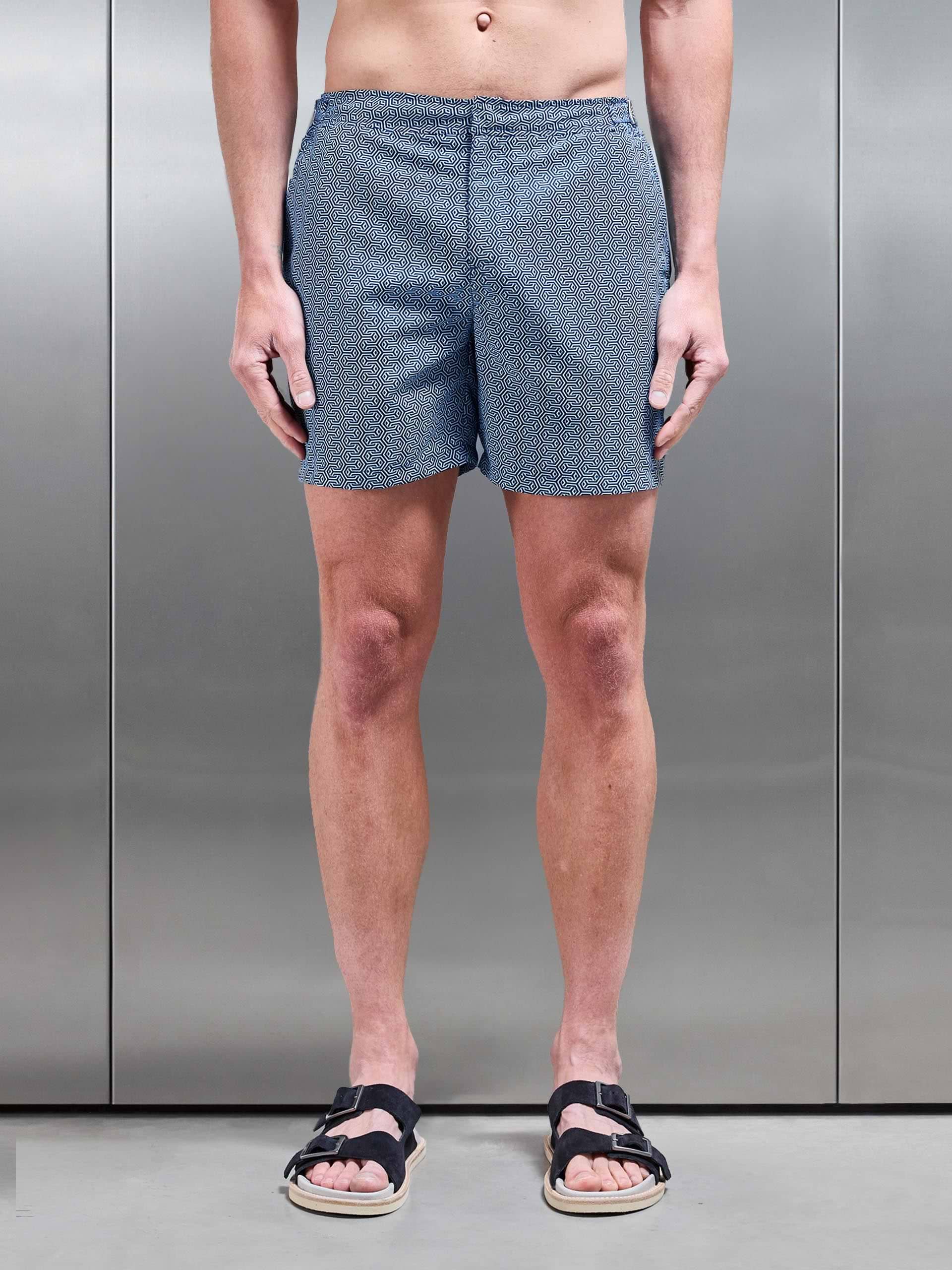 Amalfi Tailored Swim Short in Navy