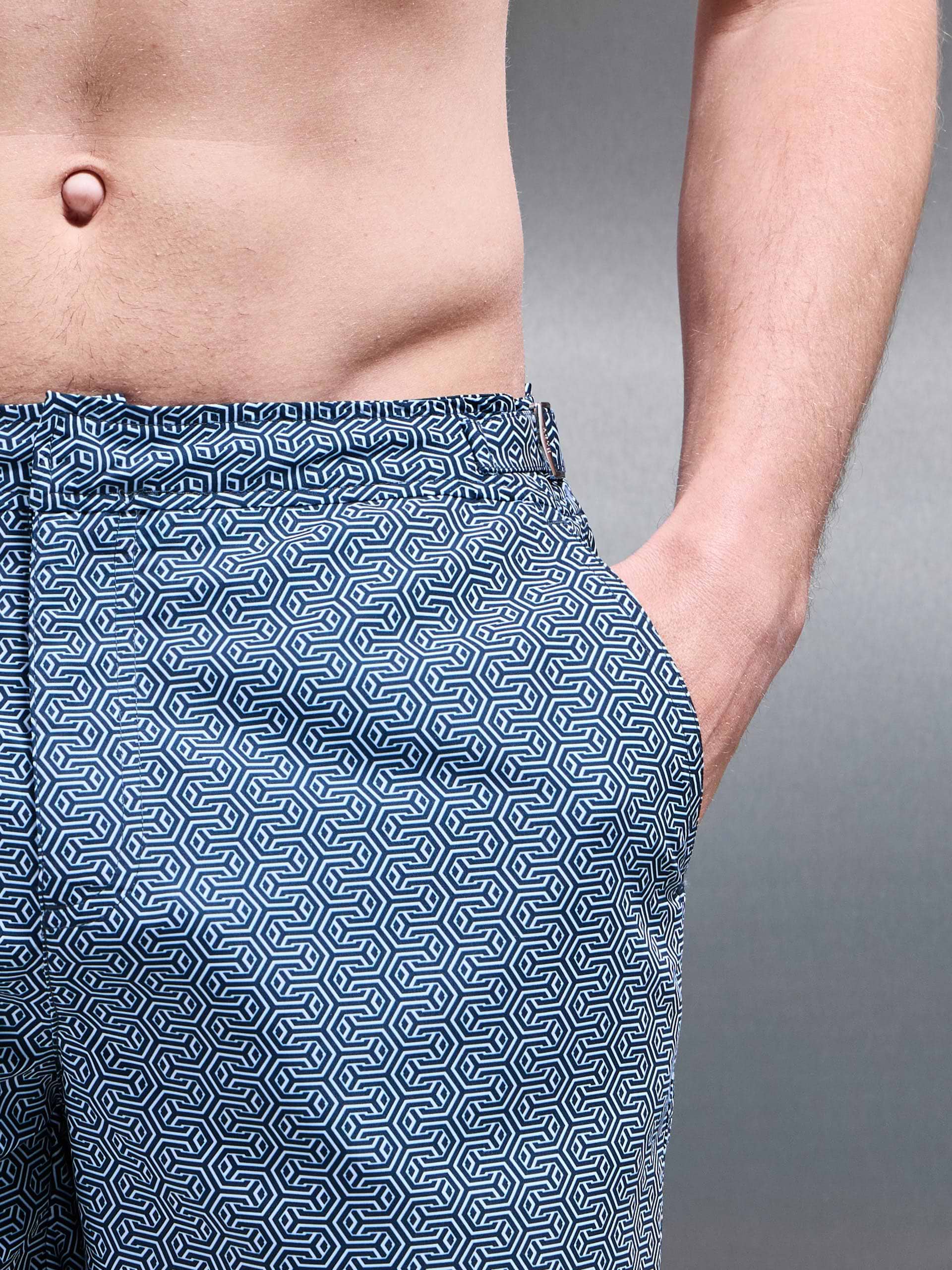 Amalfi Tailored Swim Short in Navy