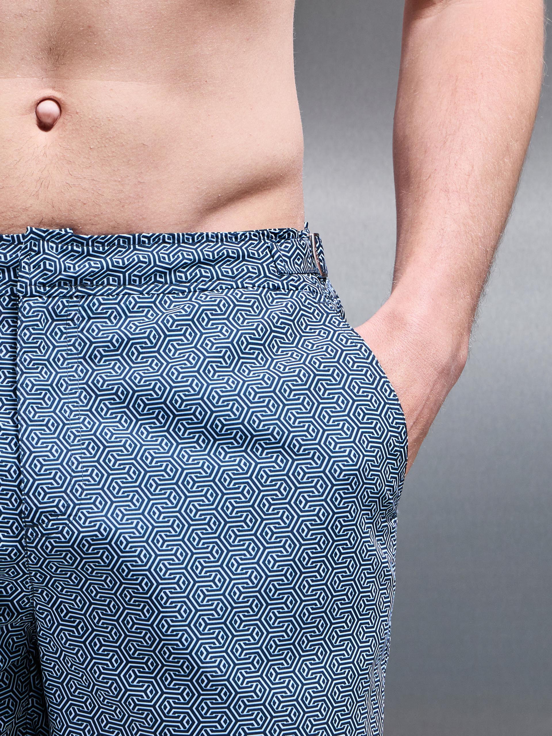 Amalfi Tailored Swim Short in Navy