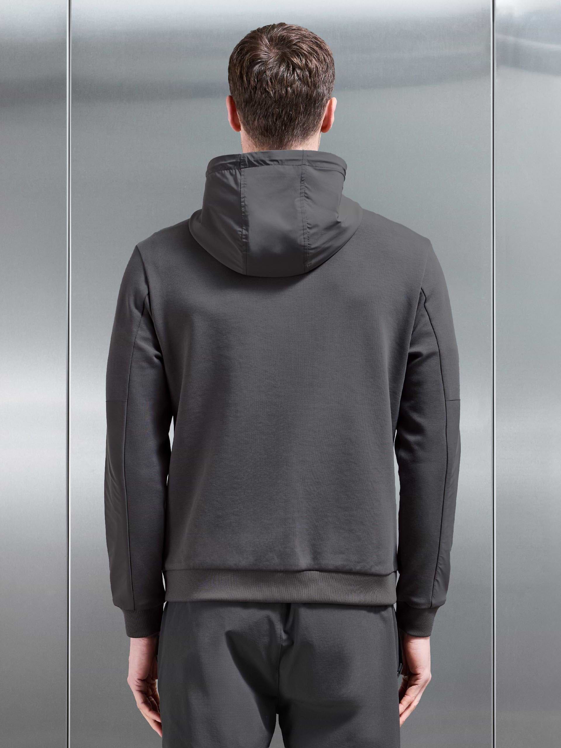 Apex Hybrid Jersey Windbreaker in Grey