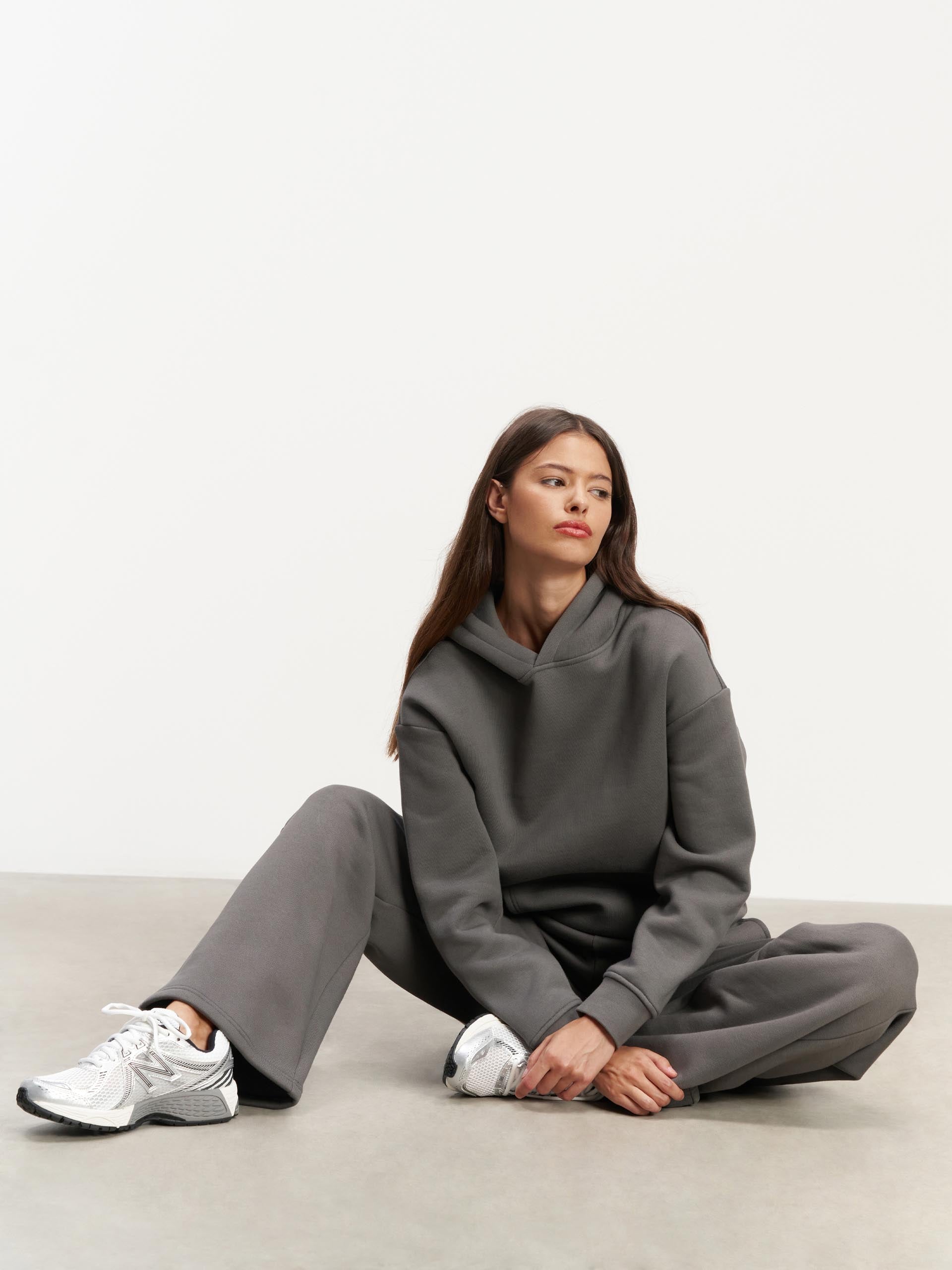 Womens Relaxed Hoodie in Grey